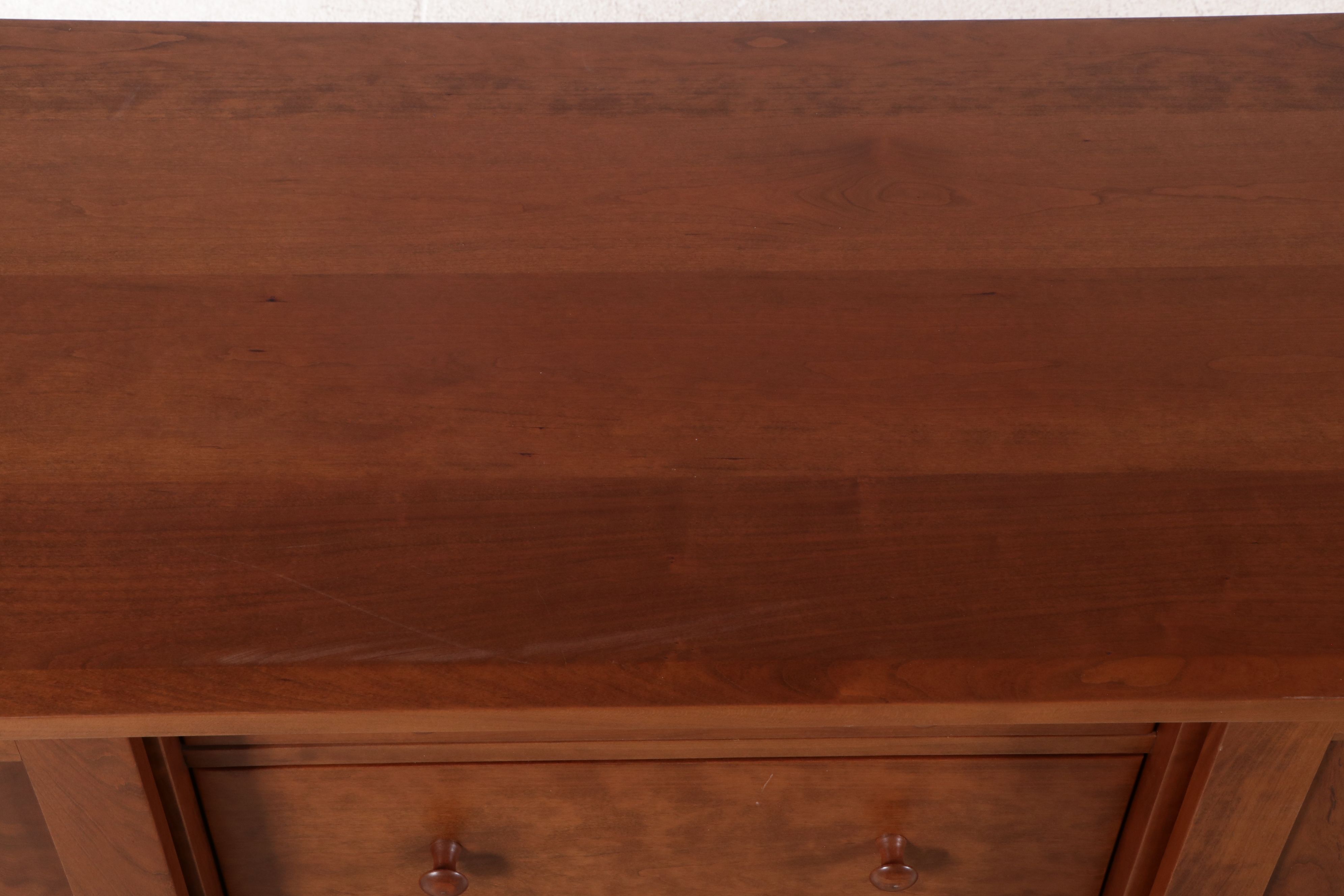 Ohio Hardwood Furniture Craftsman Style Handcrafted Cherry Sideboard, 2013