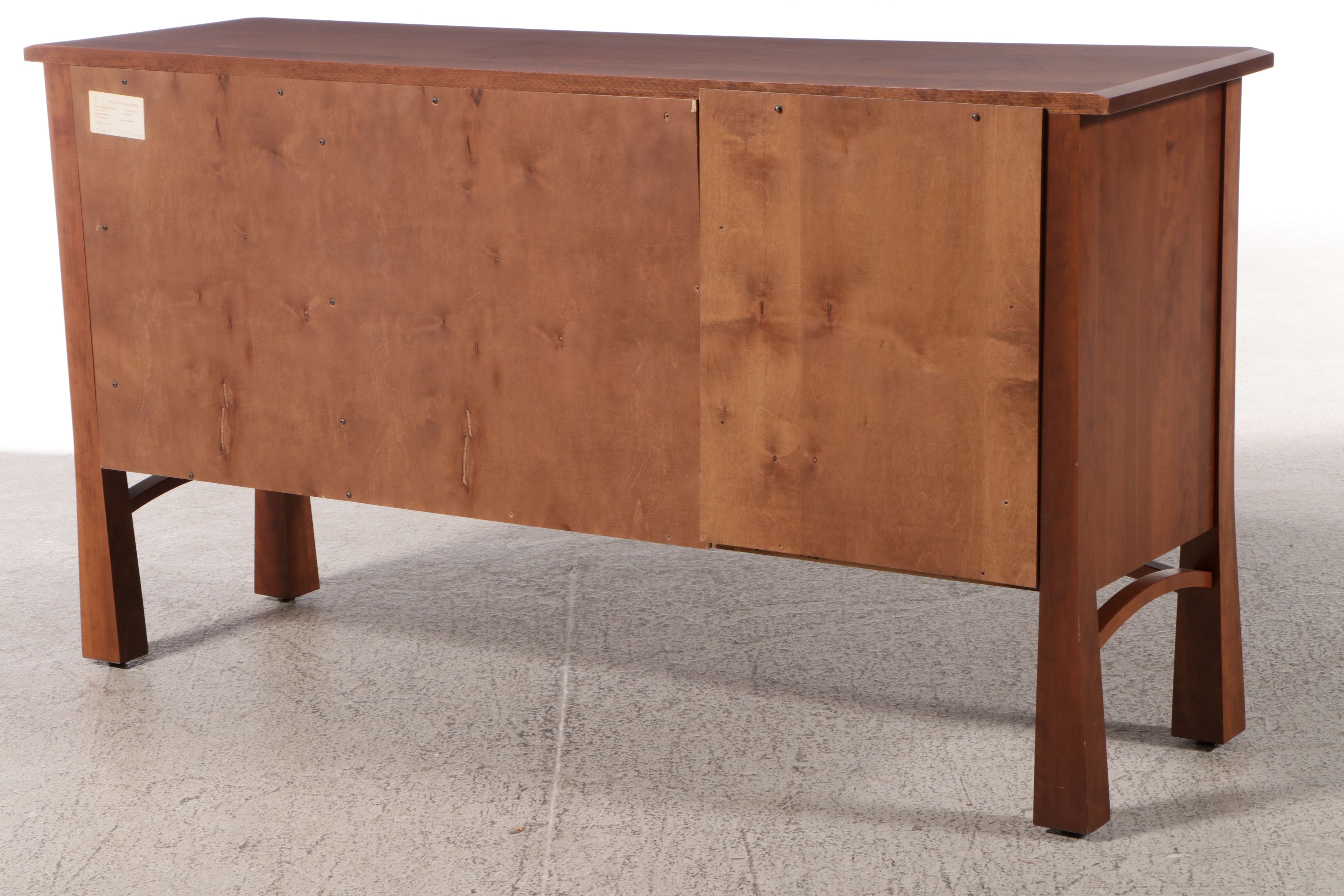 Ohio Hardwood Furniture Craftsman Style Handcrafted Cherry Sideboard, 2013