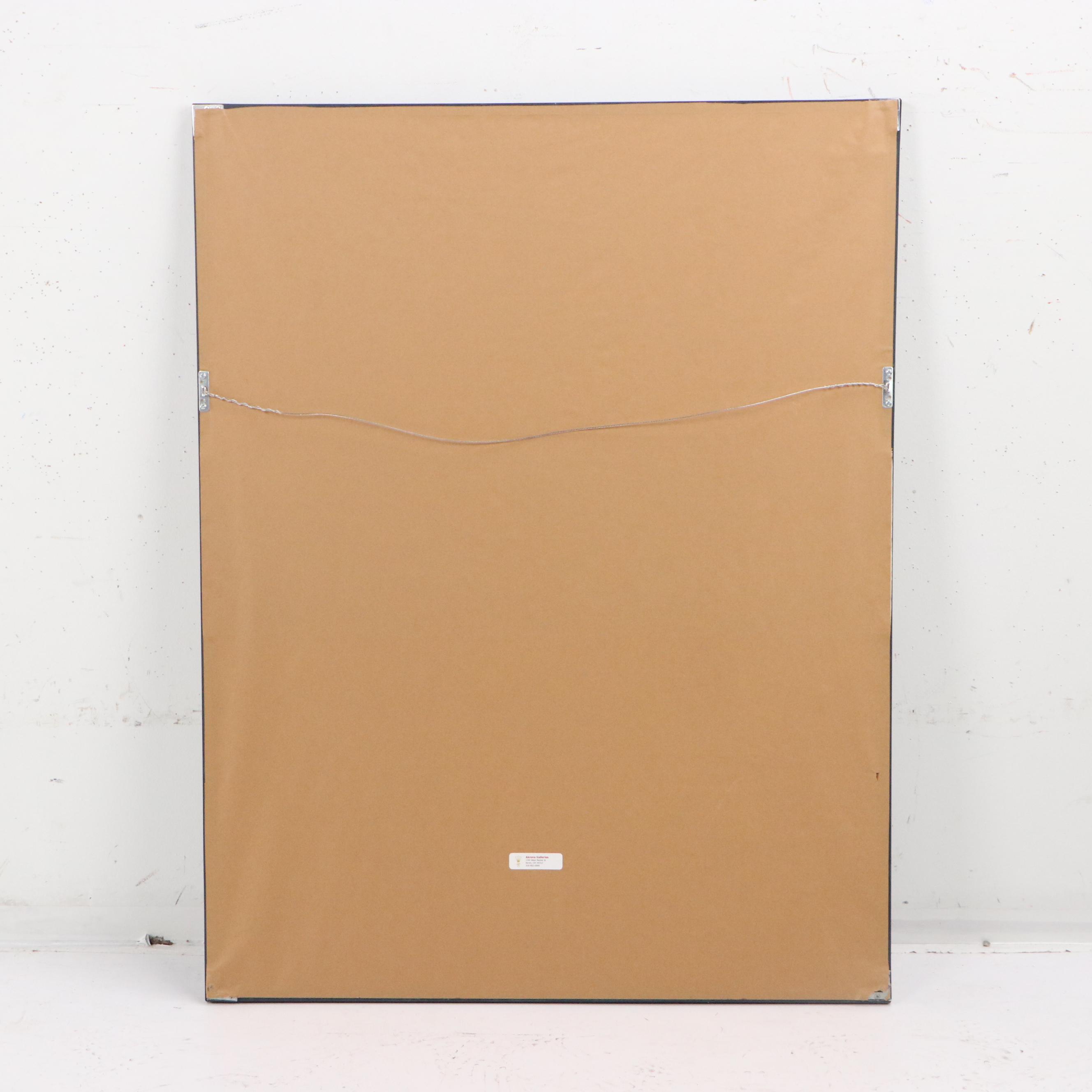 French Halftone Letterpress Travel Poster "Hotel Beau-Rivage," 1910