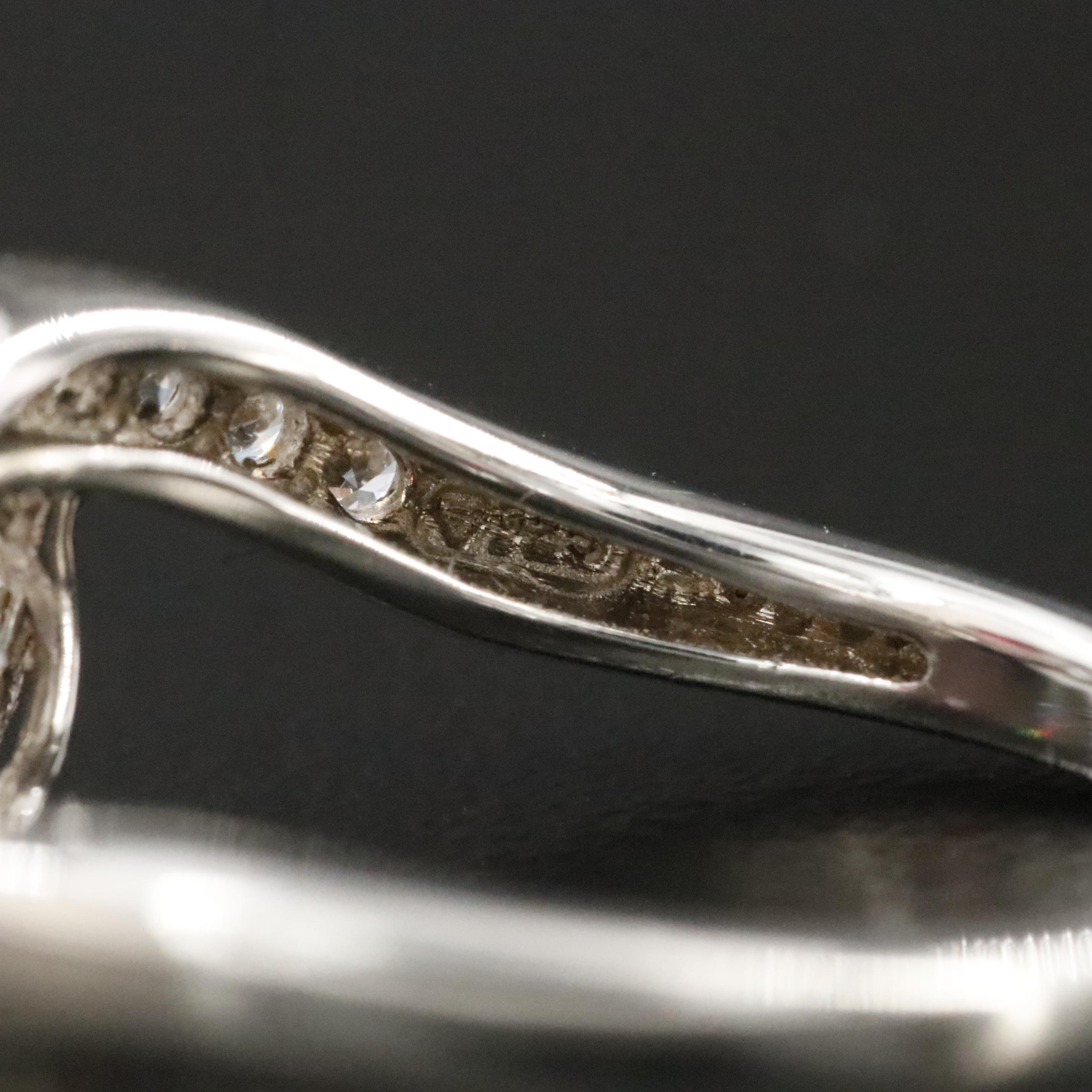 Sterling Ruby and CZ Toi et Moi Style Ring