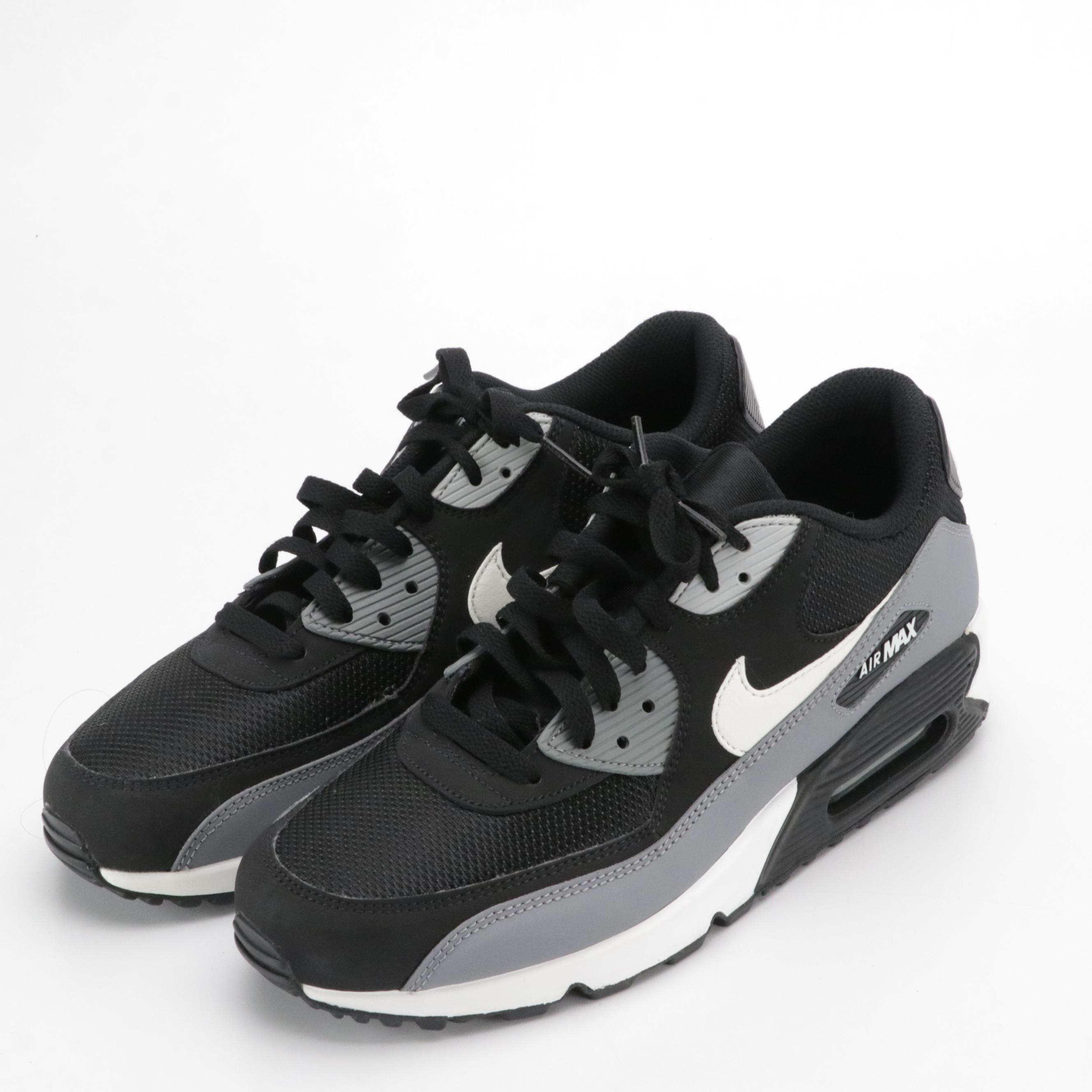 Men's Nike Air Max and Adidas ZX Flux Sneakers in Gray and Black Colorway