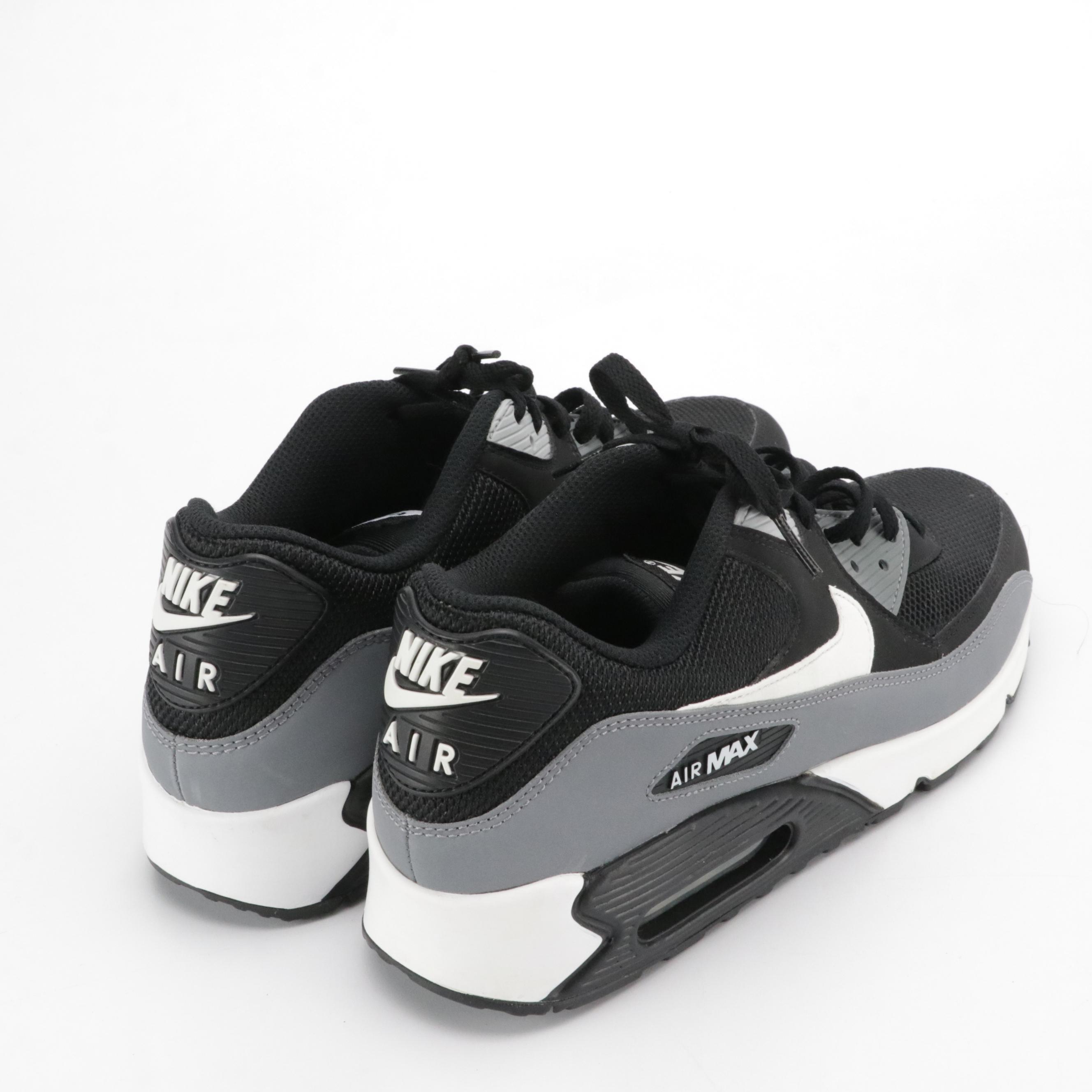 Men's Nike Air Max and Adidas ZX Flux Sneakers in Gray and Black Colorway