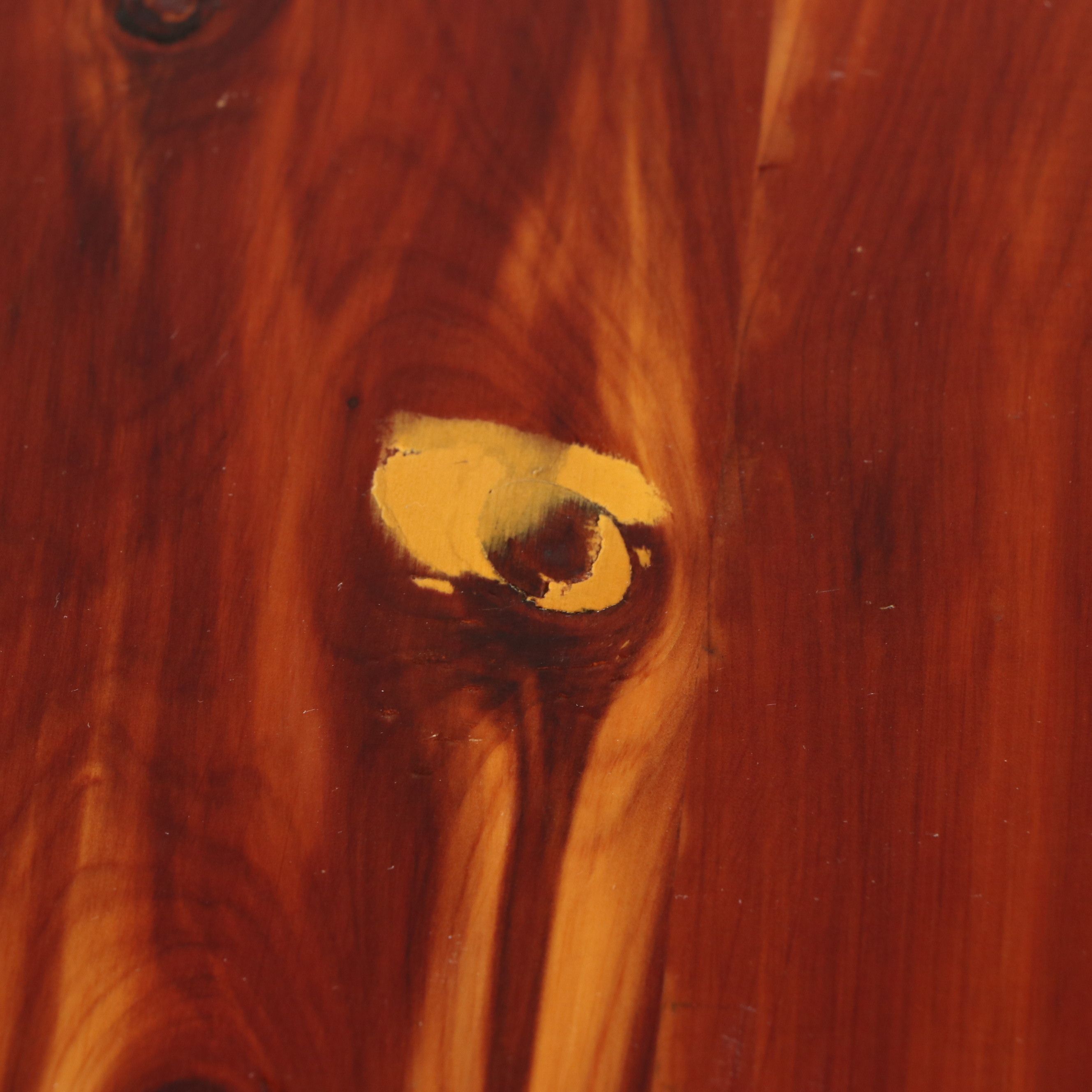 Federal Style Cedar and Mixed Wood Pedestal Table, Mid to Late 20th Century