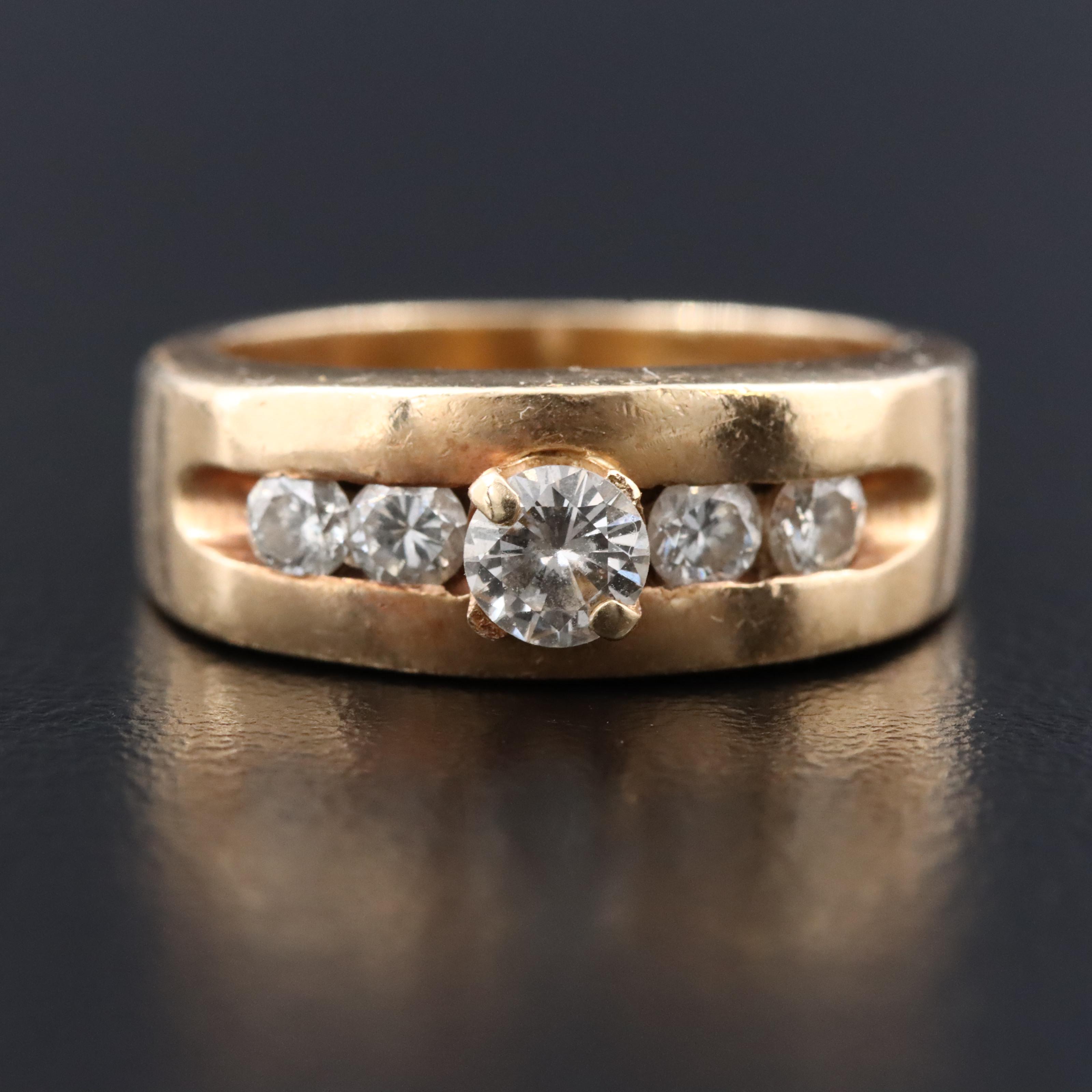14K 0.50 CTW Diamond Ring
