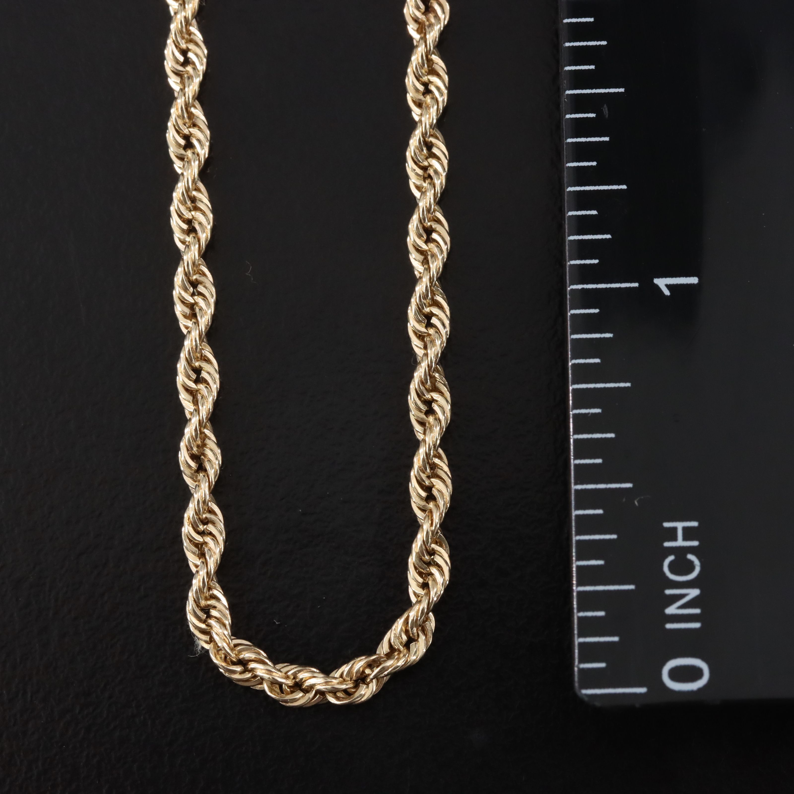 14K Braided Rope Chain Necklace