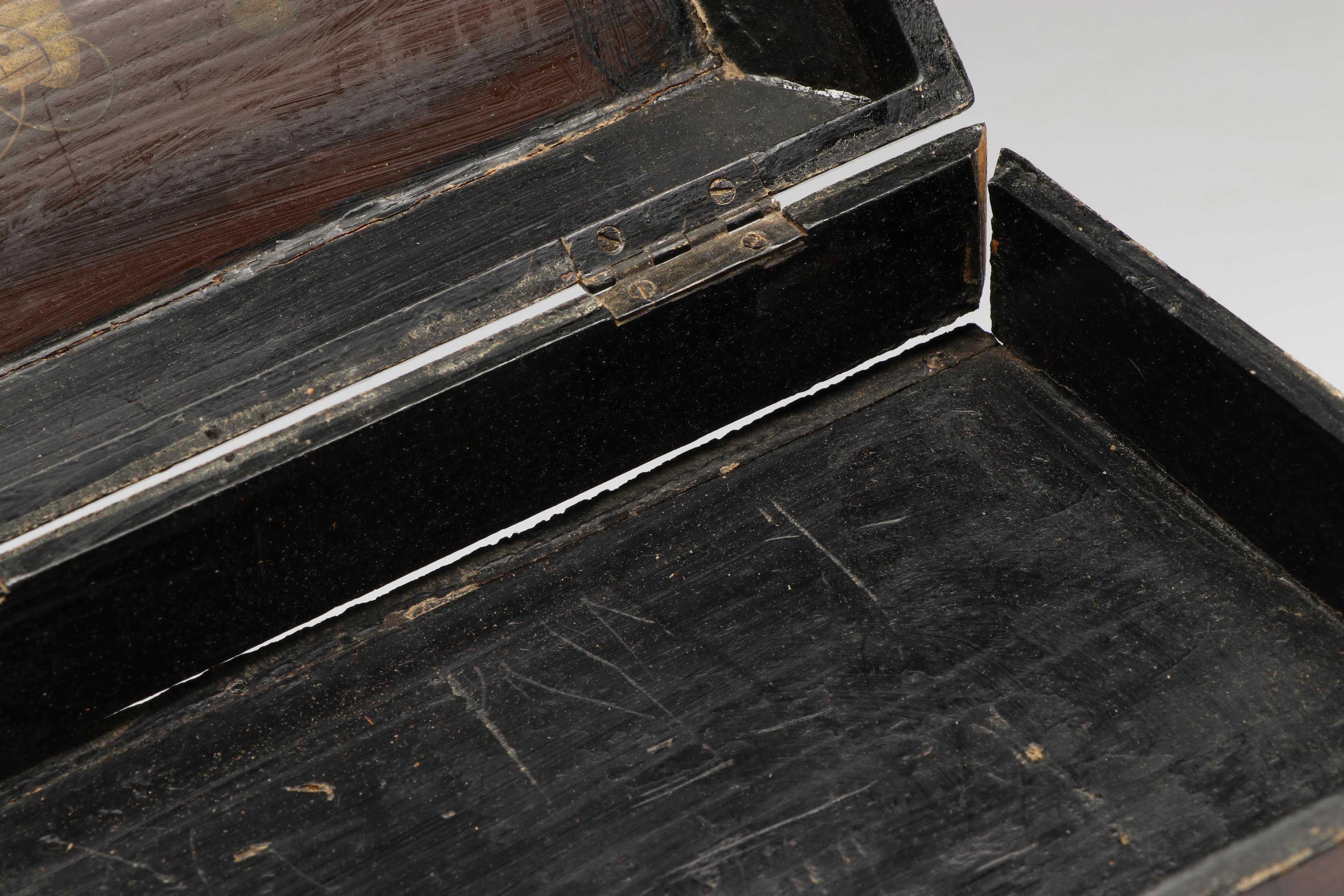 Abalone Inlaid with Rosewood and Exotic Woods Jewelry Box, Antique