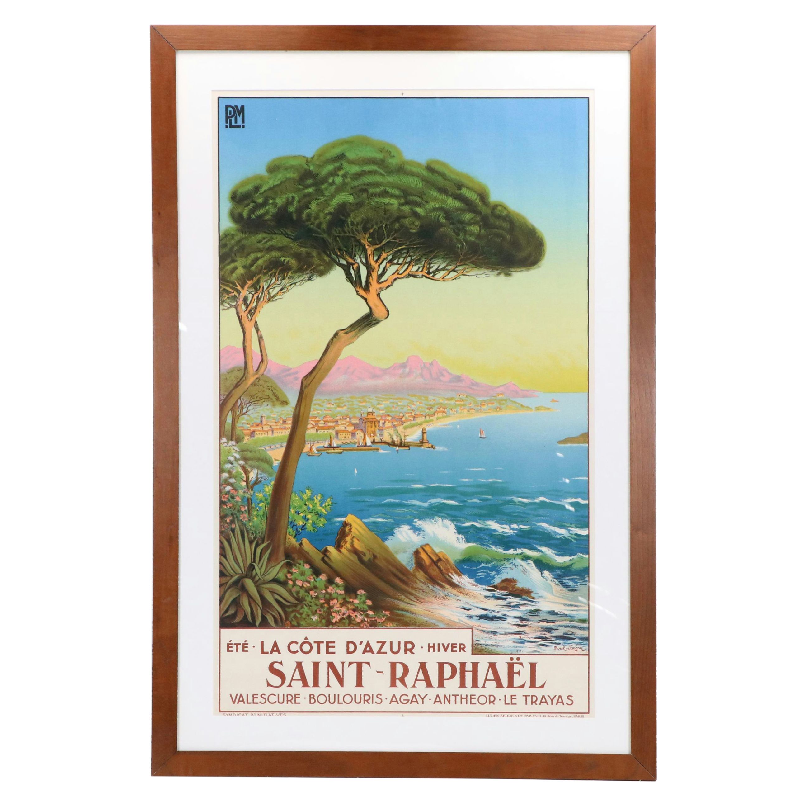 Adelin Morel de Tanguy Chromolithograph "Saint-Raphaël," Early 20th Century