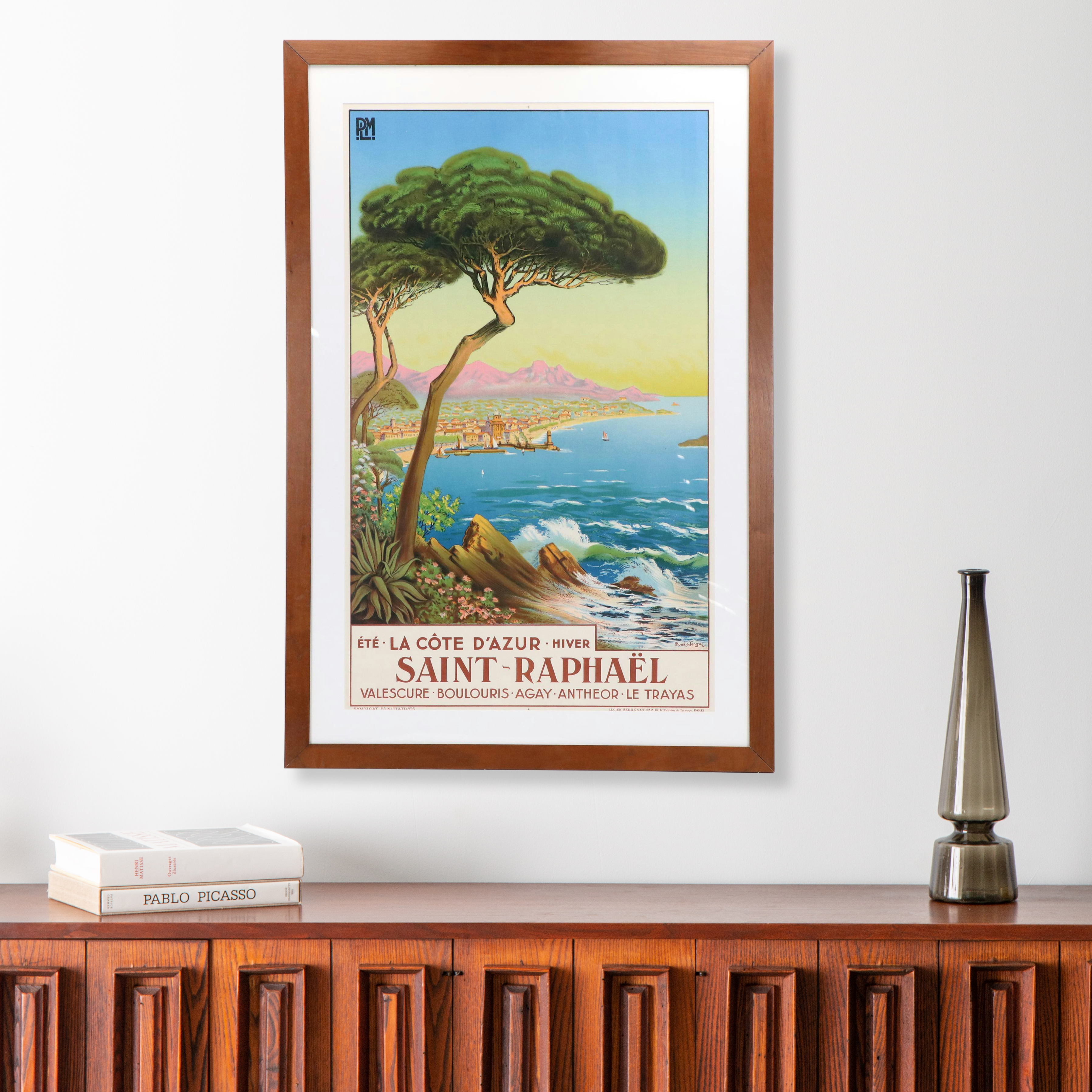 Adelin Morel de Tanguy Chromolithograph "Saint-Raphaël," Early 20th Century