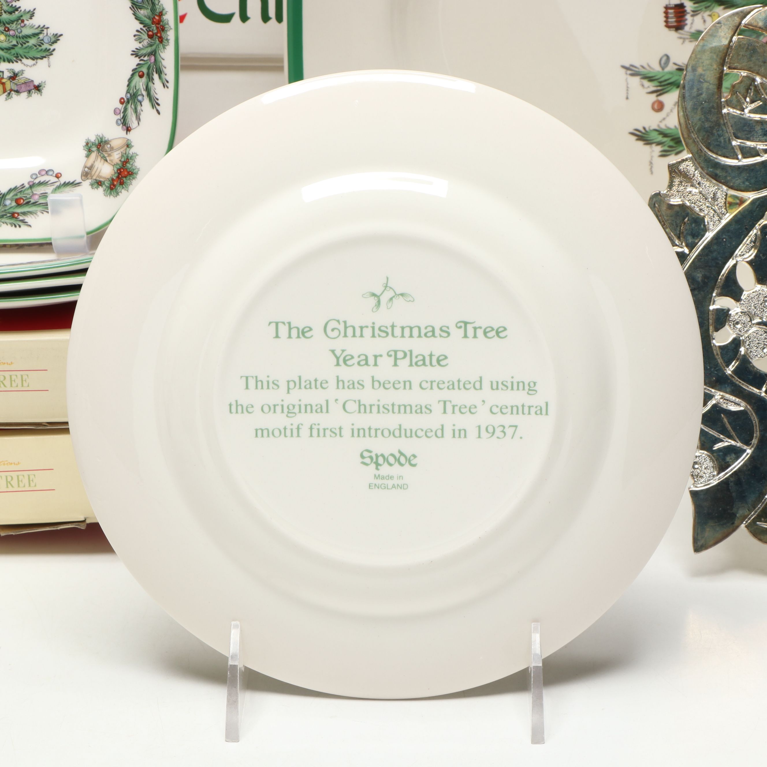 Spode "Christmas Tree" Ceramic Collector Plates