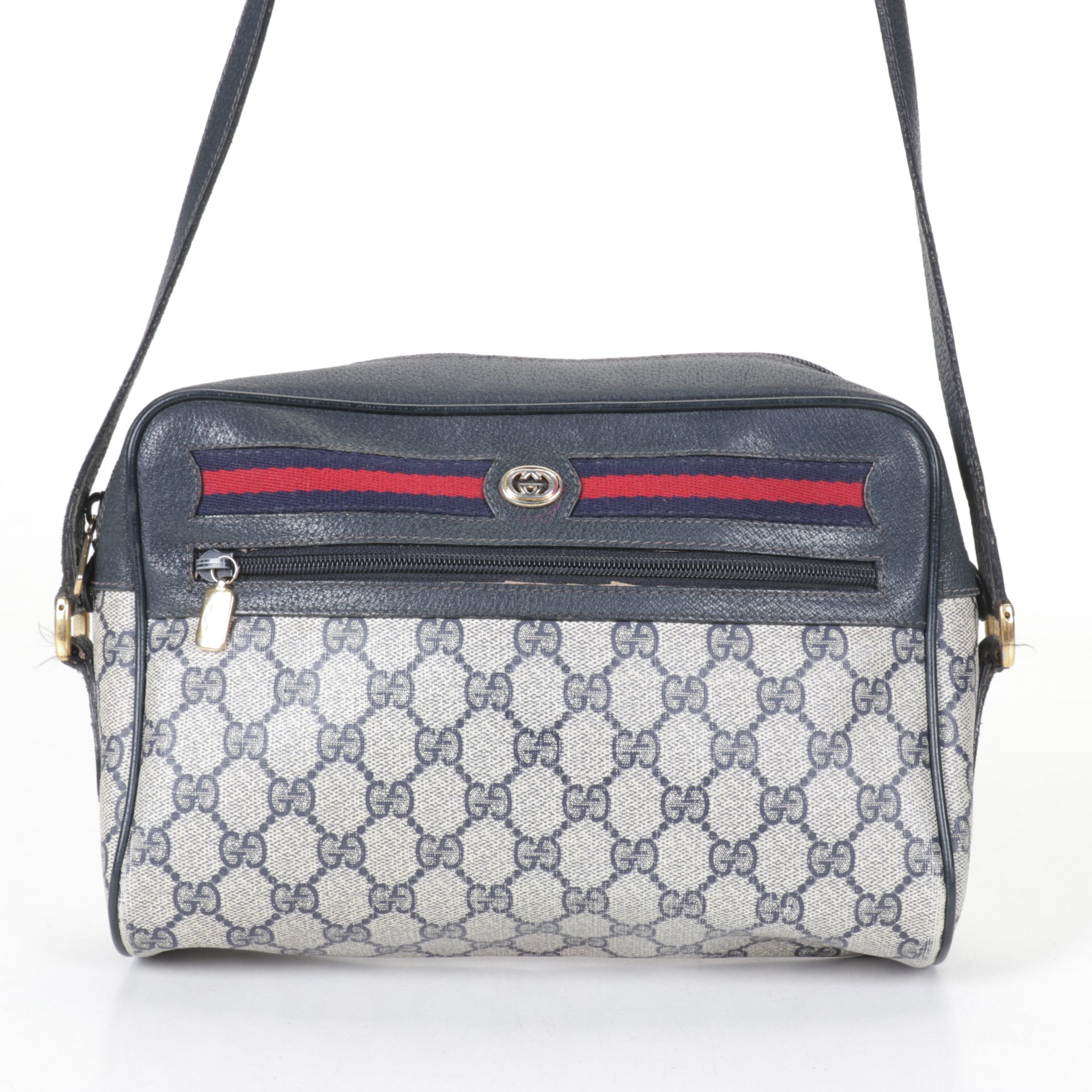 Gucci Monogram Supreme Web Ophidia Crossbody Bag