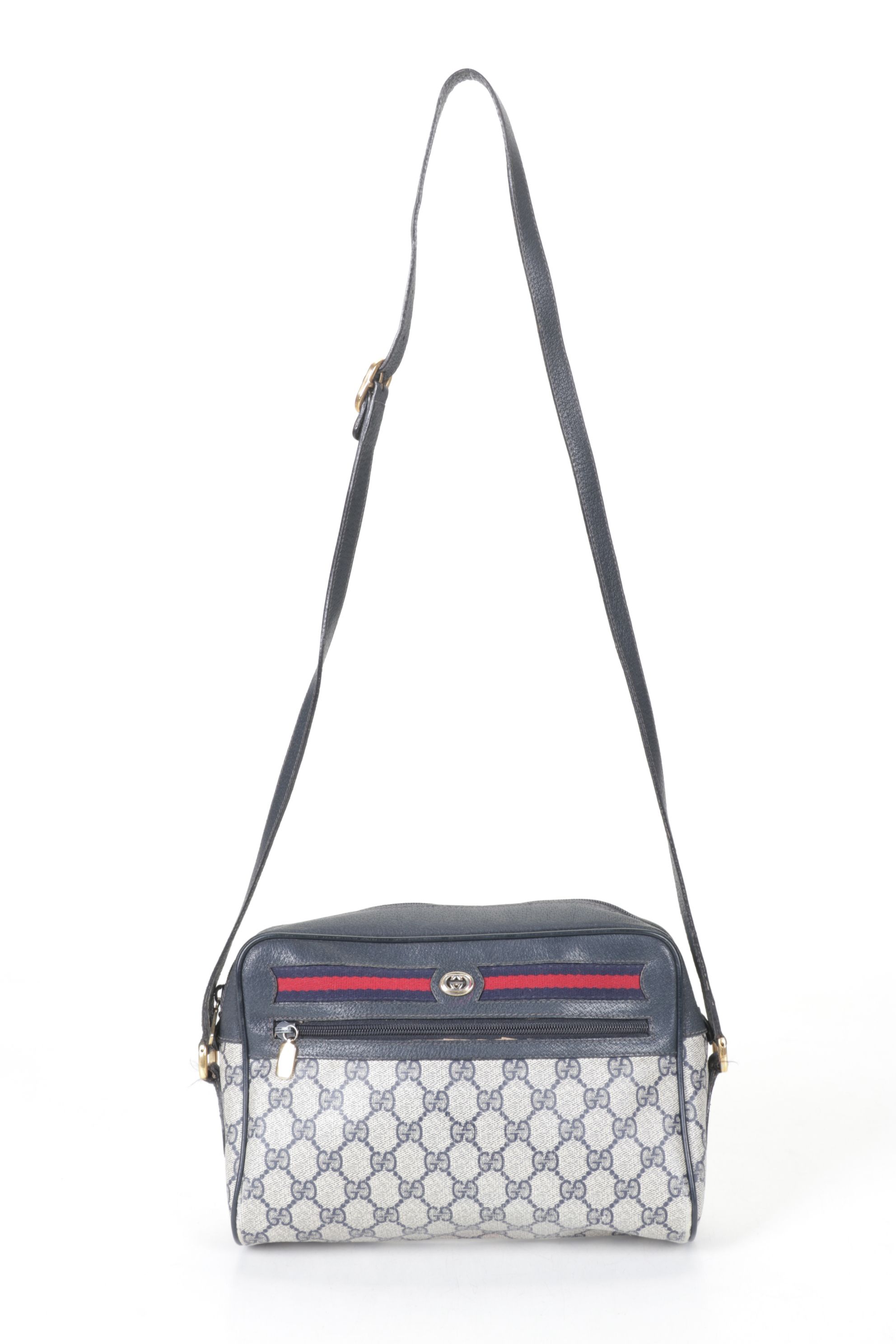 Gucci Monogram Supreme Web Ophidia Crossbody Bag