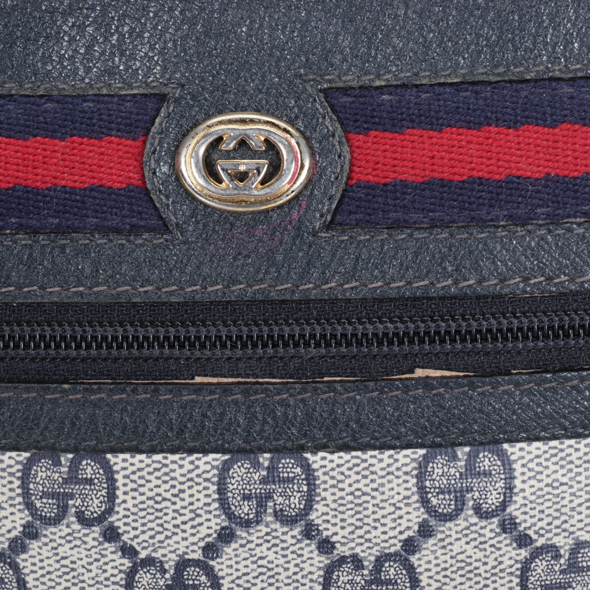 Gucci Monogram Supreme Web Ophidia Crossbody Bag