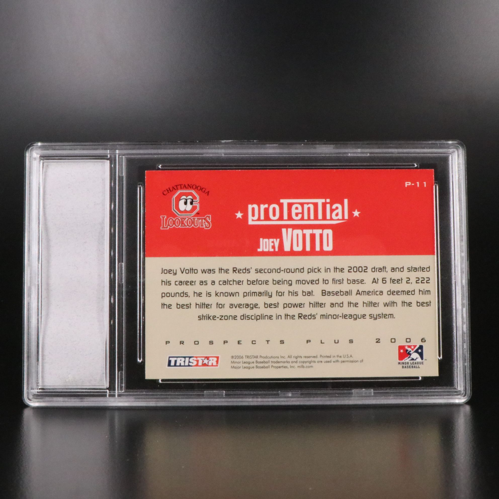 Slabbed Joey Votto Cincinnati Reds Prospect and Rookie Baseball Cards