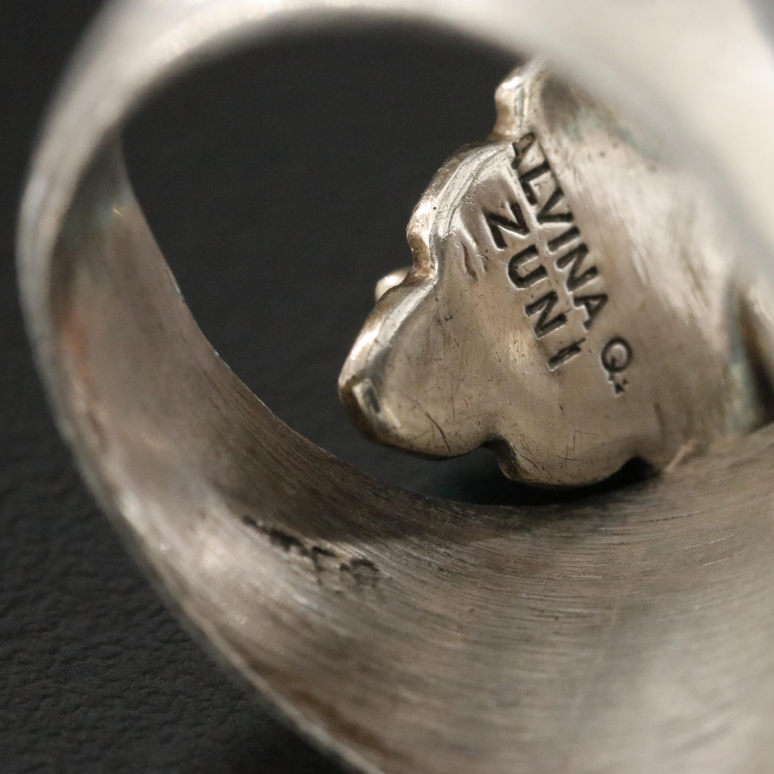 Southwestern Sterling Rings Including Alvina Quam Zuni, Turquoise and Coral