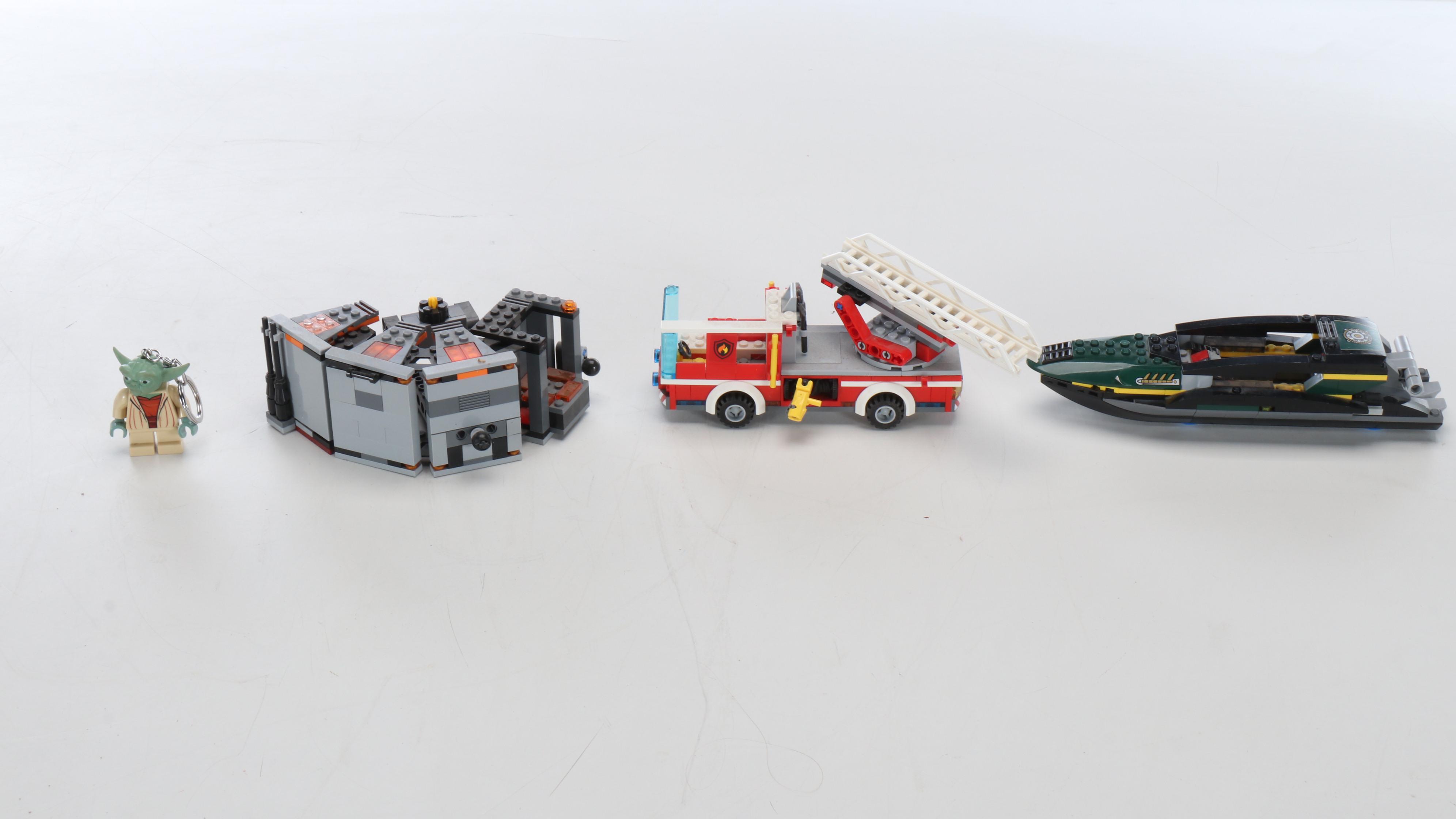 LEGO Western Characters, Construction Crane and Assorted Building Blocks