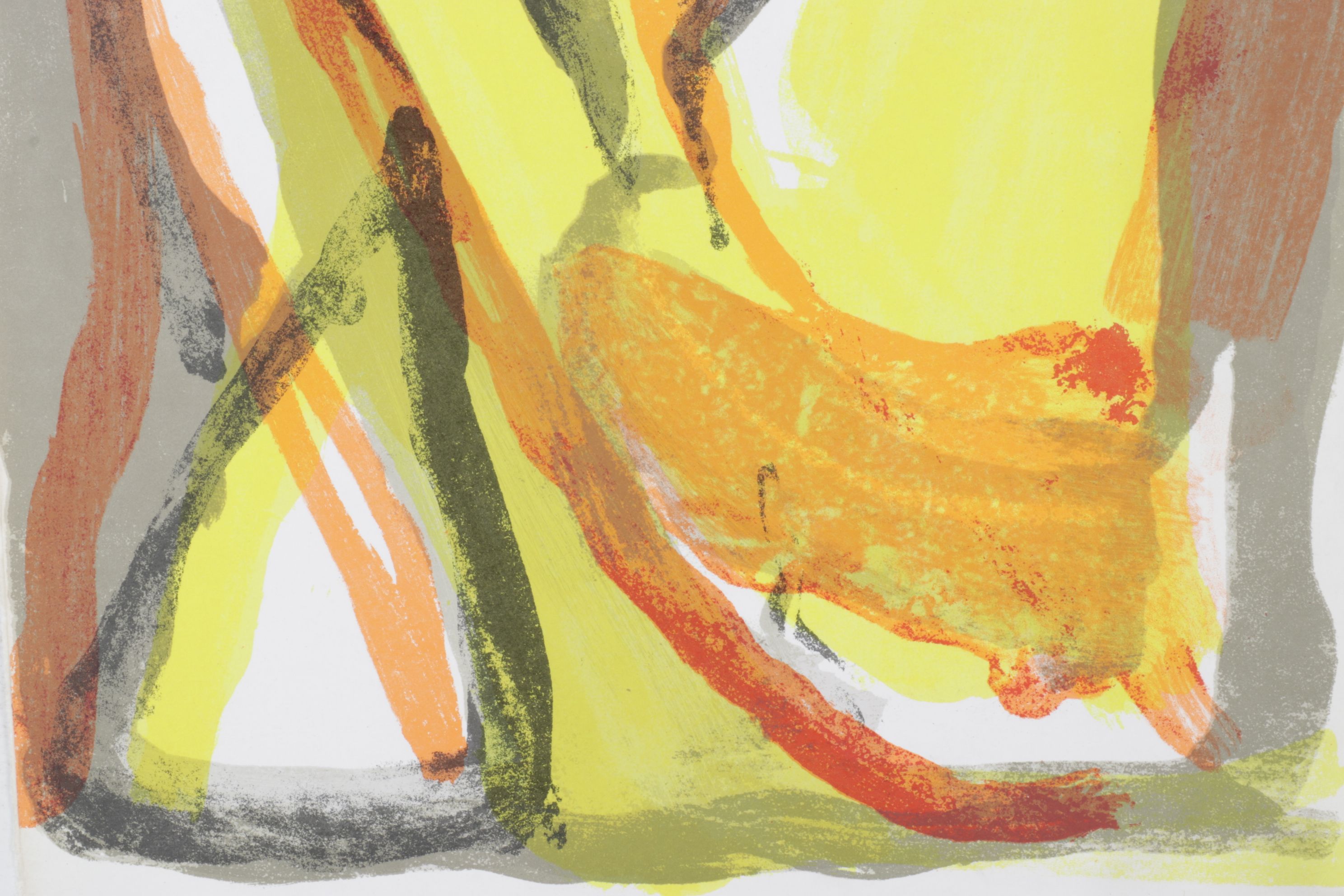 Bram van Velde Color Lithograph Cover Art for "Derriere le Miroir", 1975