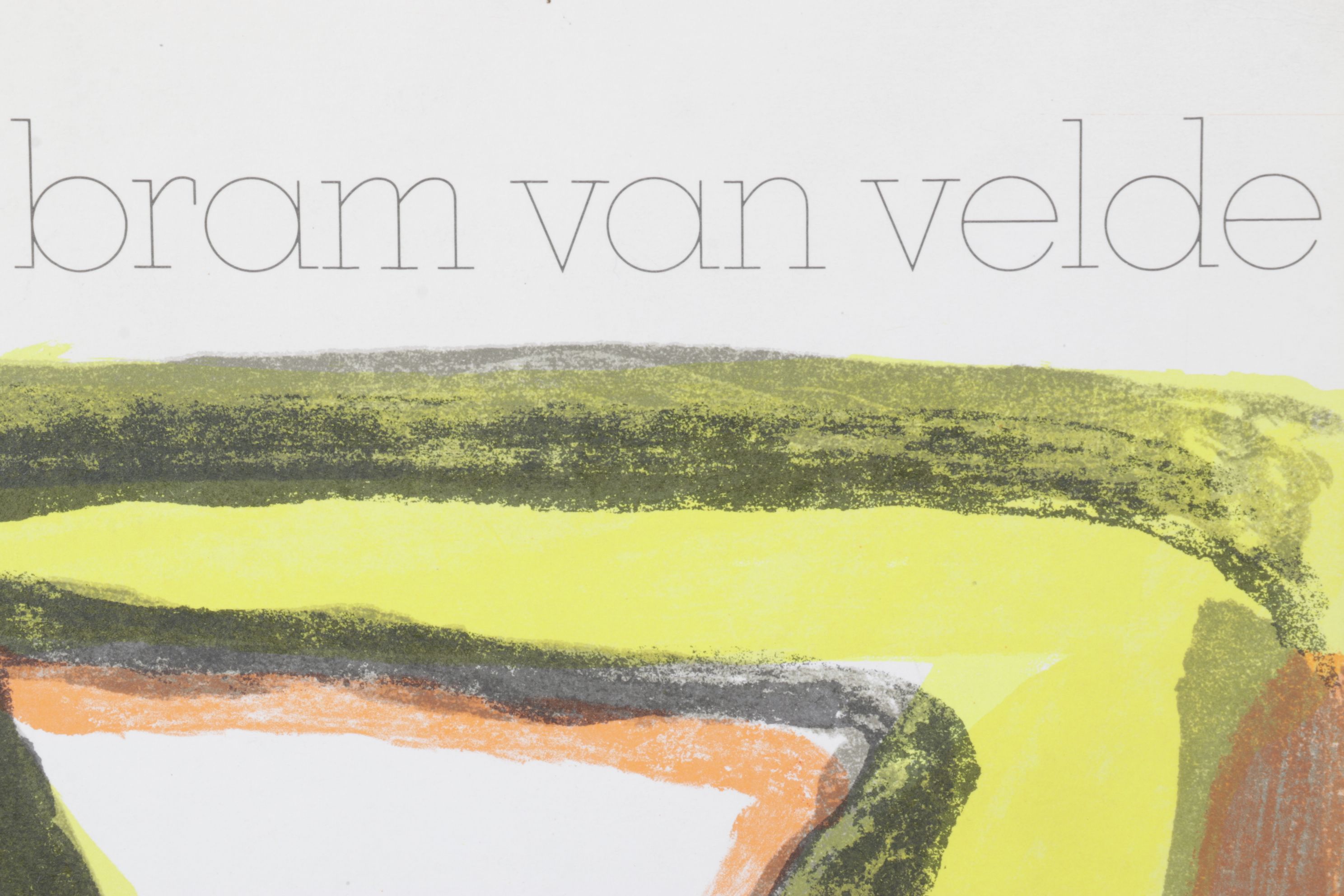 Bram van Velde Color Lithograph Cover Art for "Derriere le Miroir", 1975