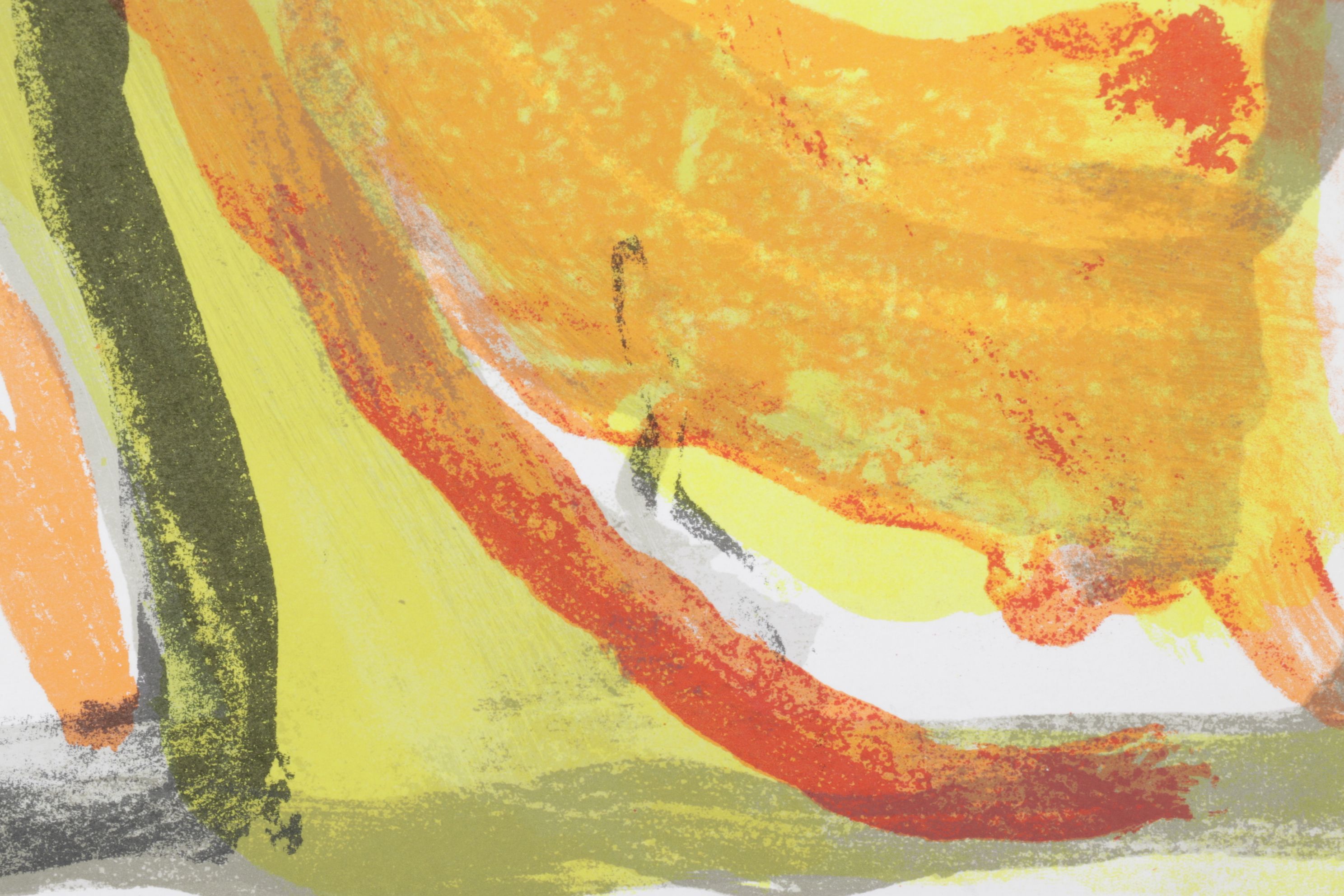 Bram van Velde Color Lithograph Cover Art for "Derriere le Miroir", 1975