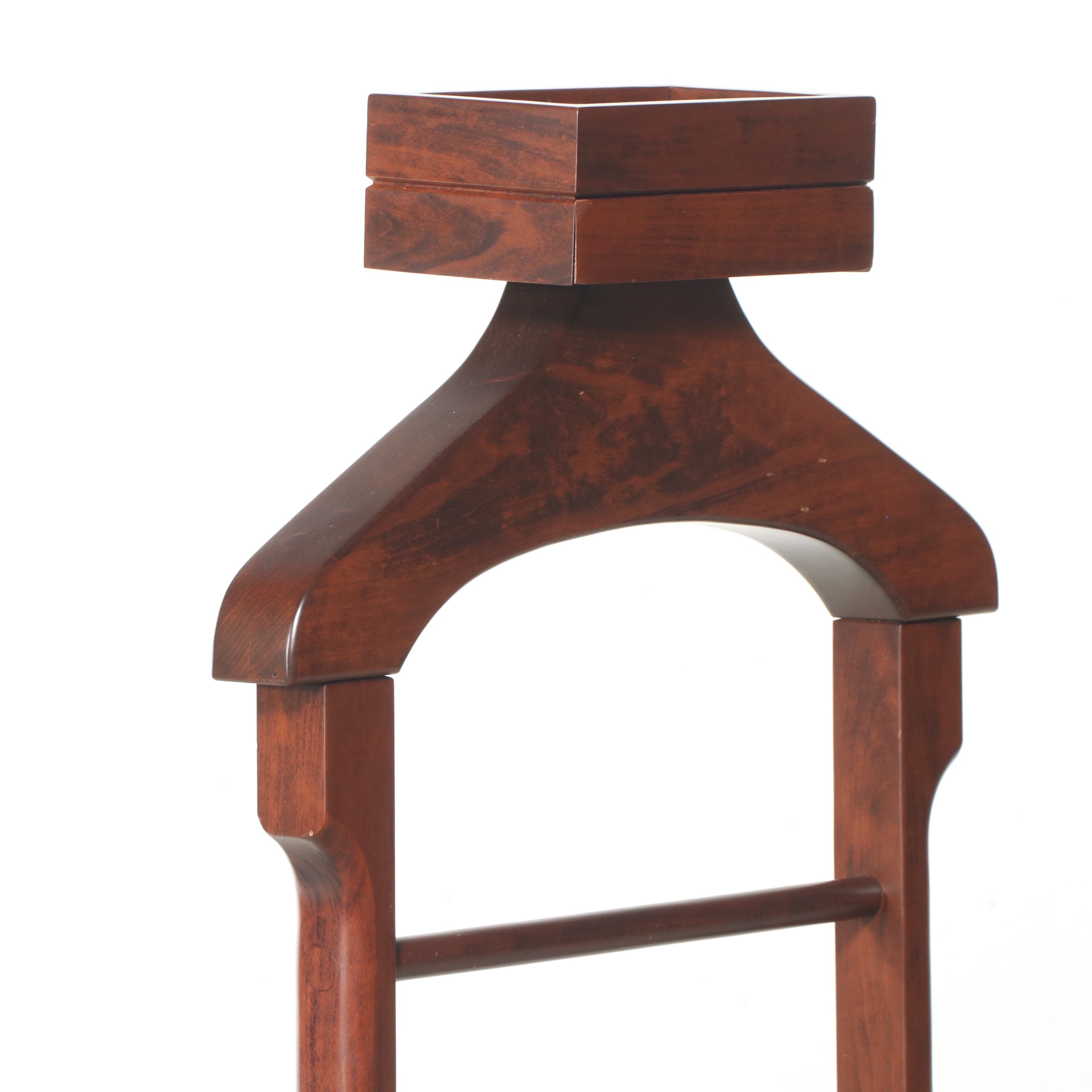 Craftsman Style Oak Valet Stand, 20th Century
