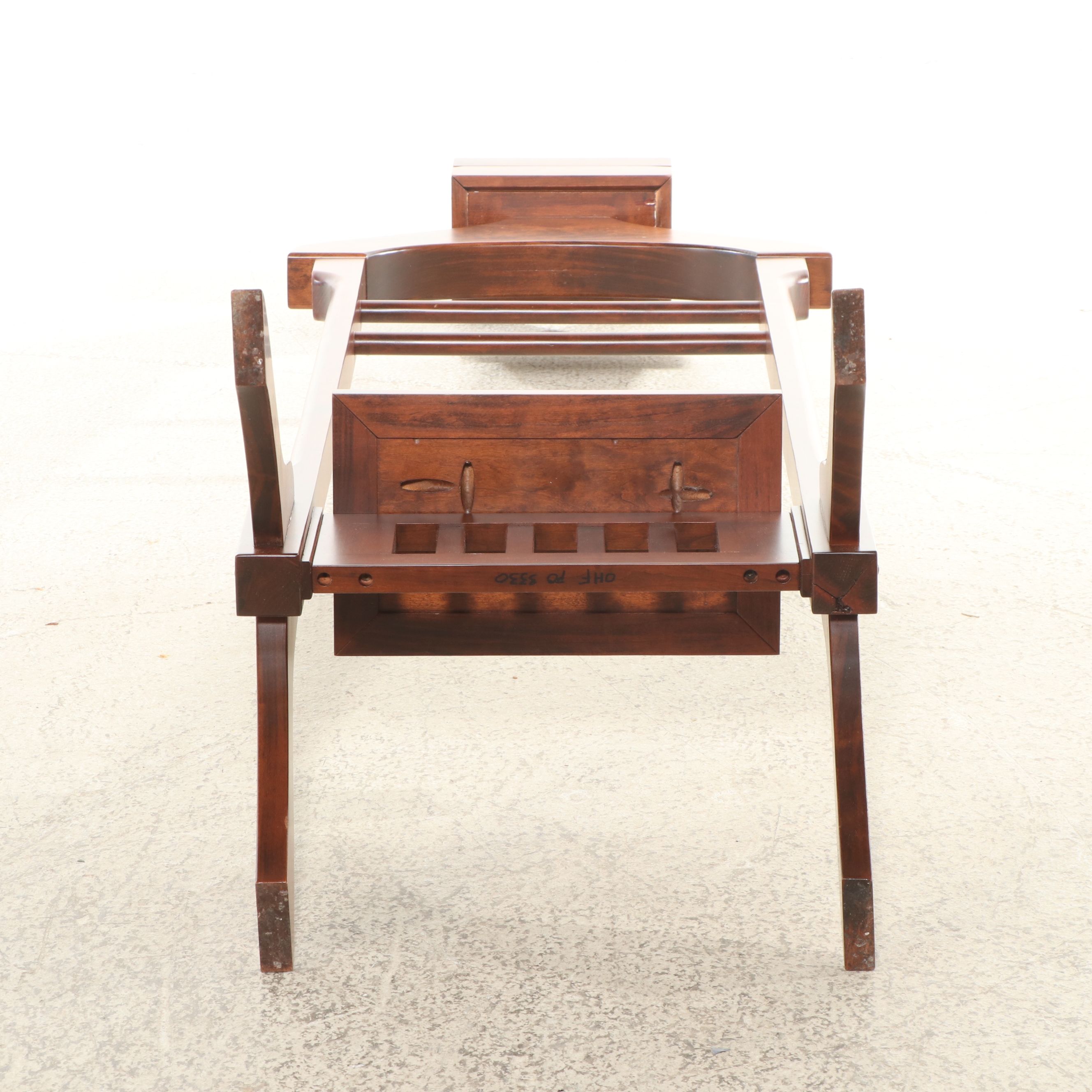 Craftsman Style Oak Valet Stand, 20th Century