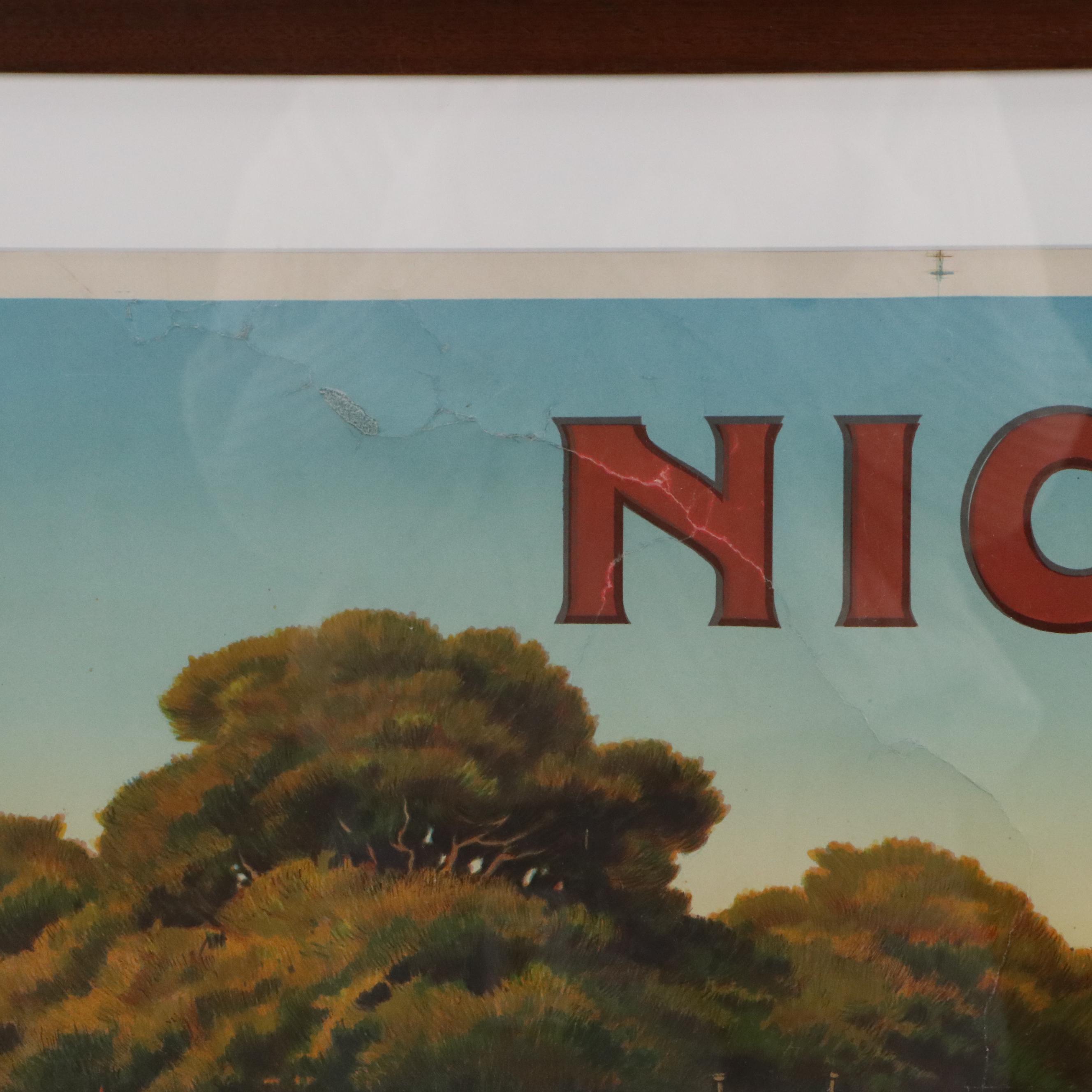 Color Lithograph Travel Poster After Tom Morel de Tanguy, Early 20th Century