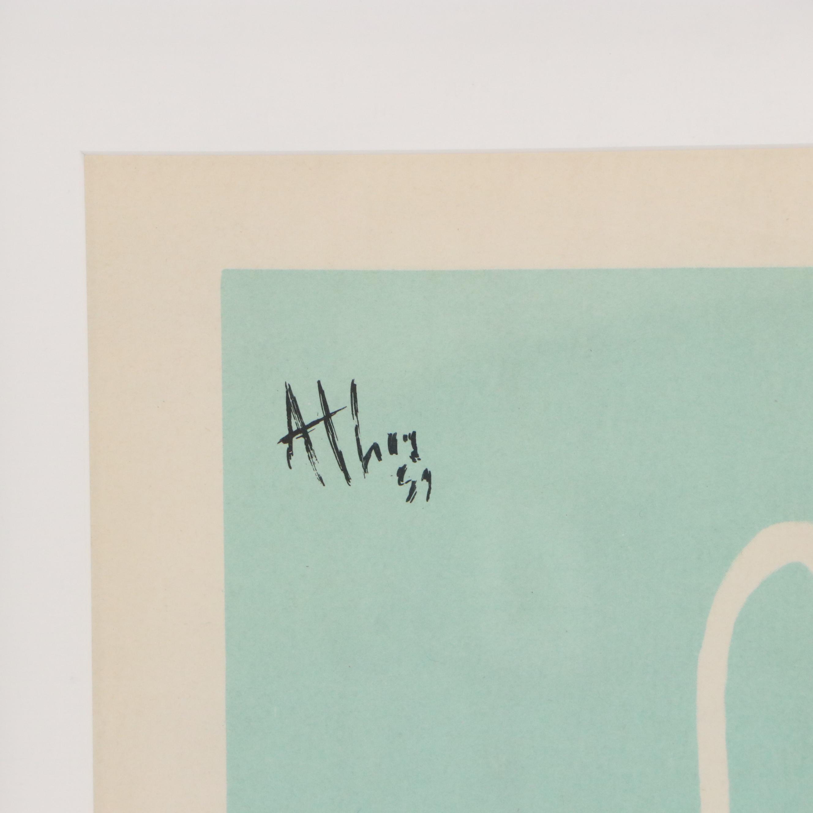 Italian Offset Lithograph Travel Poster "Piscina di Sarteano," 1962