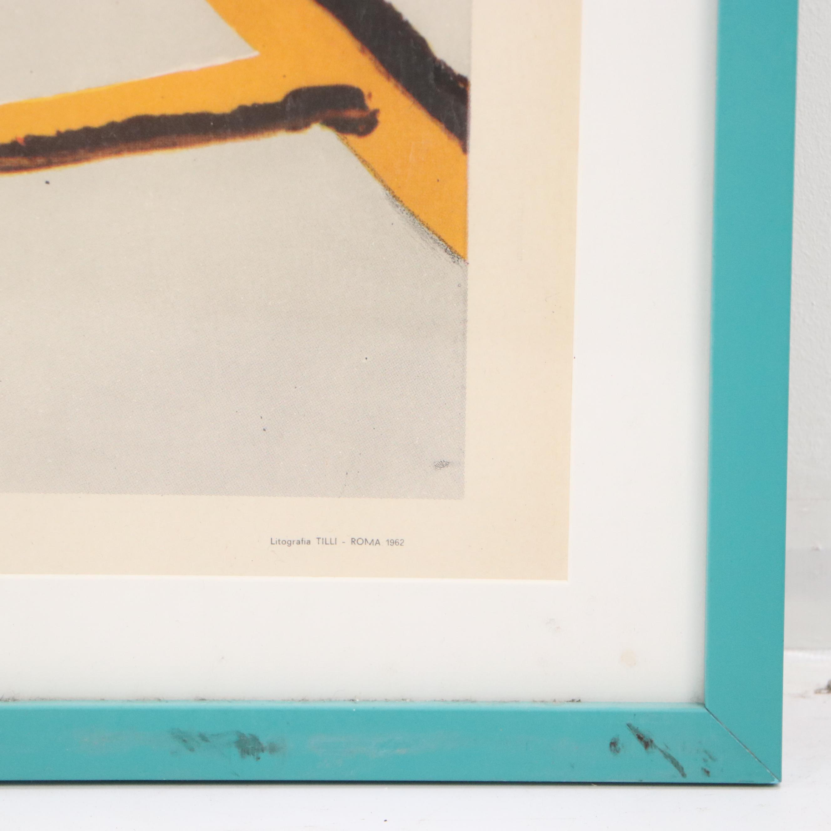 Italian Offset Lithograph Travel Poster "Piscina di Sarteano," 1962