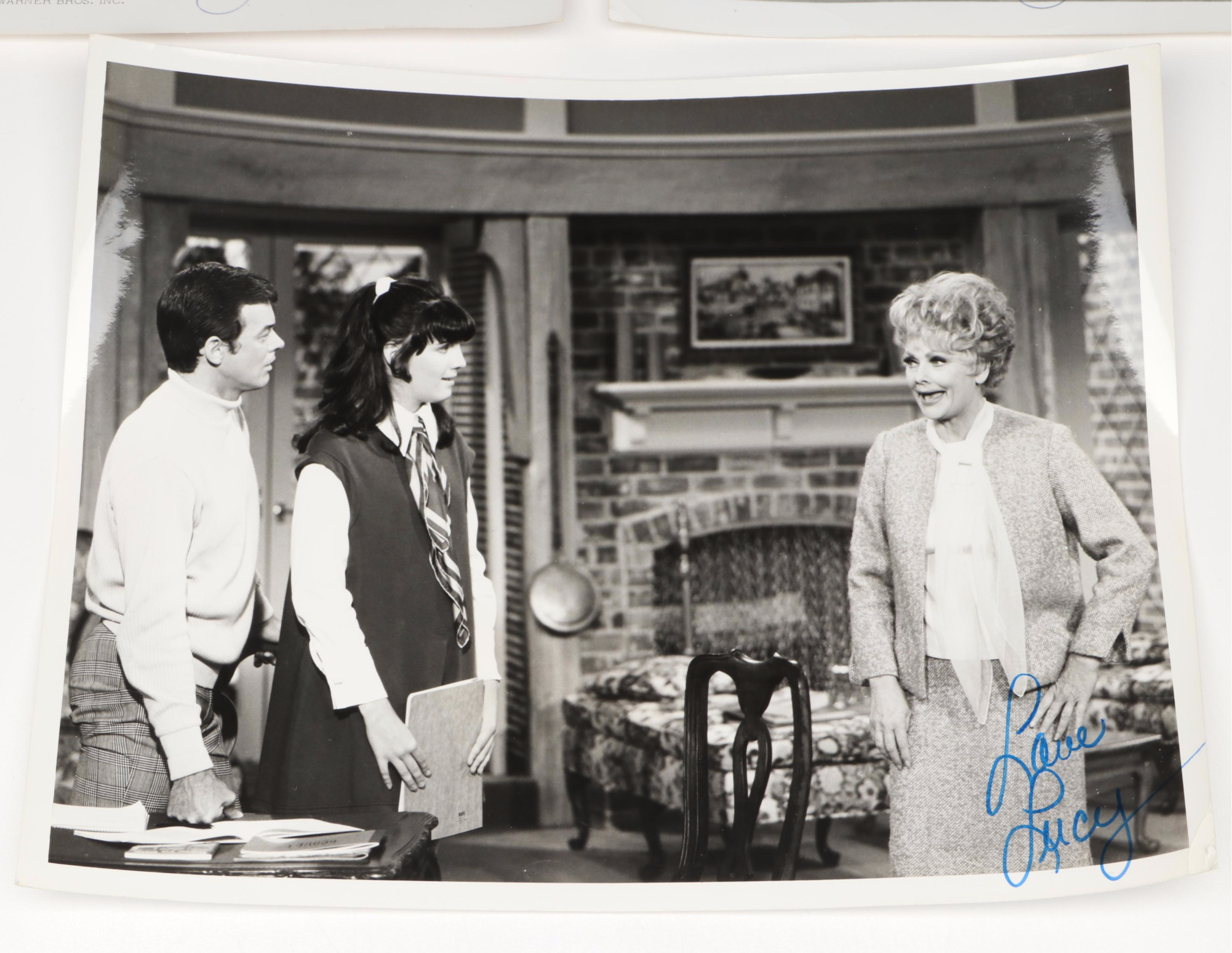Lucille Ball Signed "The Lucy Show" and "Mame" Photo Prints, Mid-20th Century