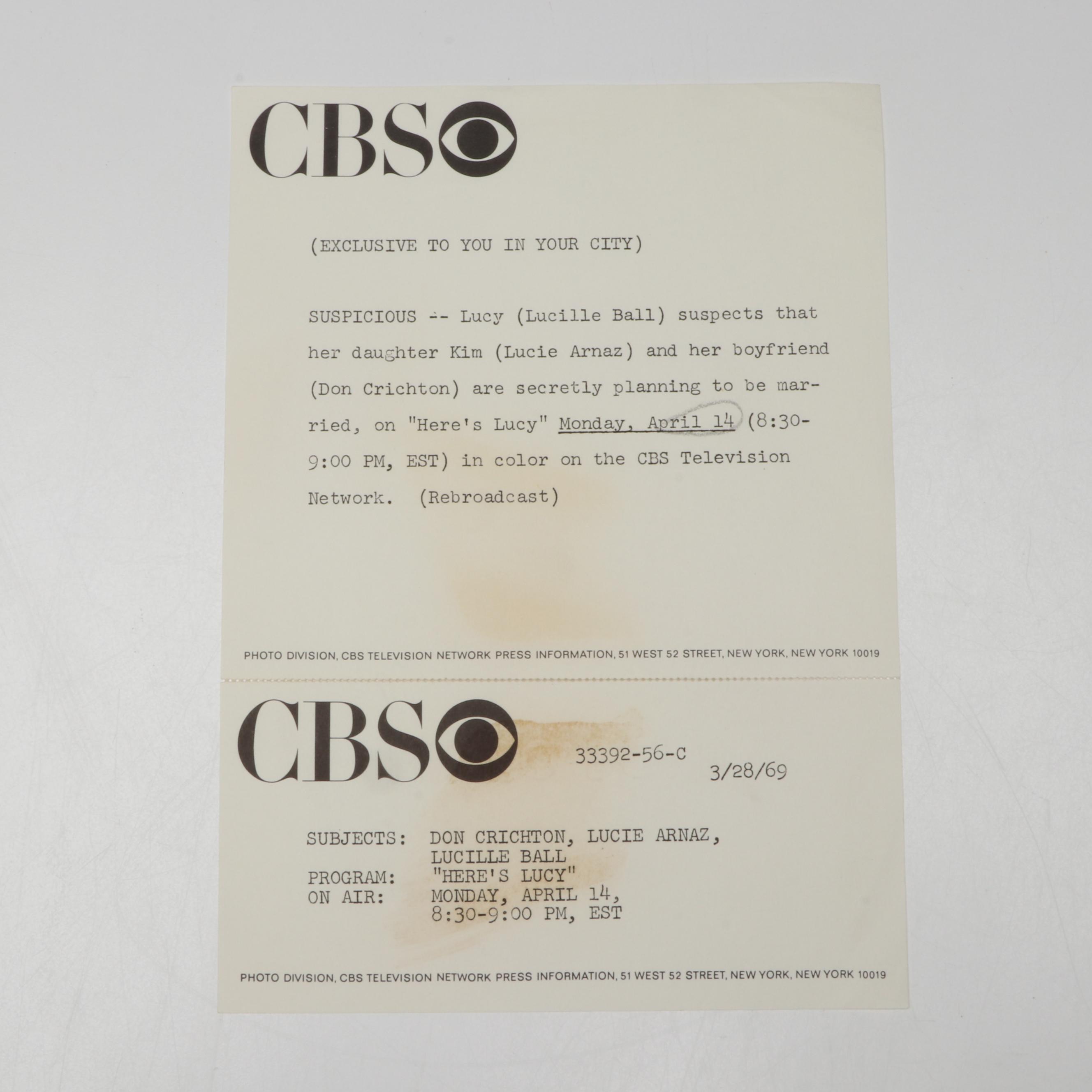 Lucille Ball Signed "The Lucy Show" and "Mame" Photo Prints, Mid-20th Century