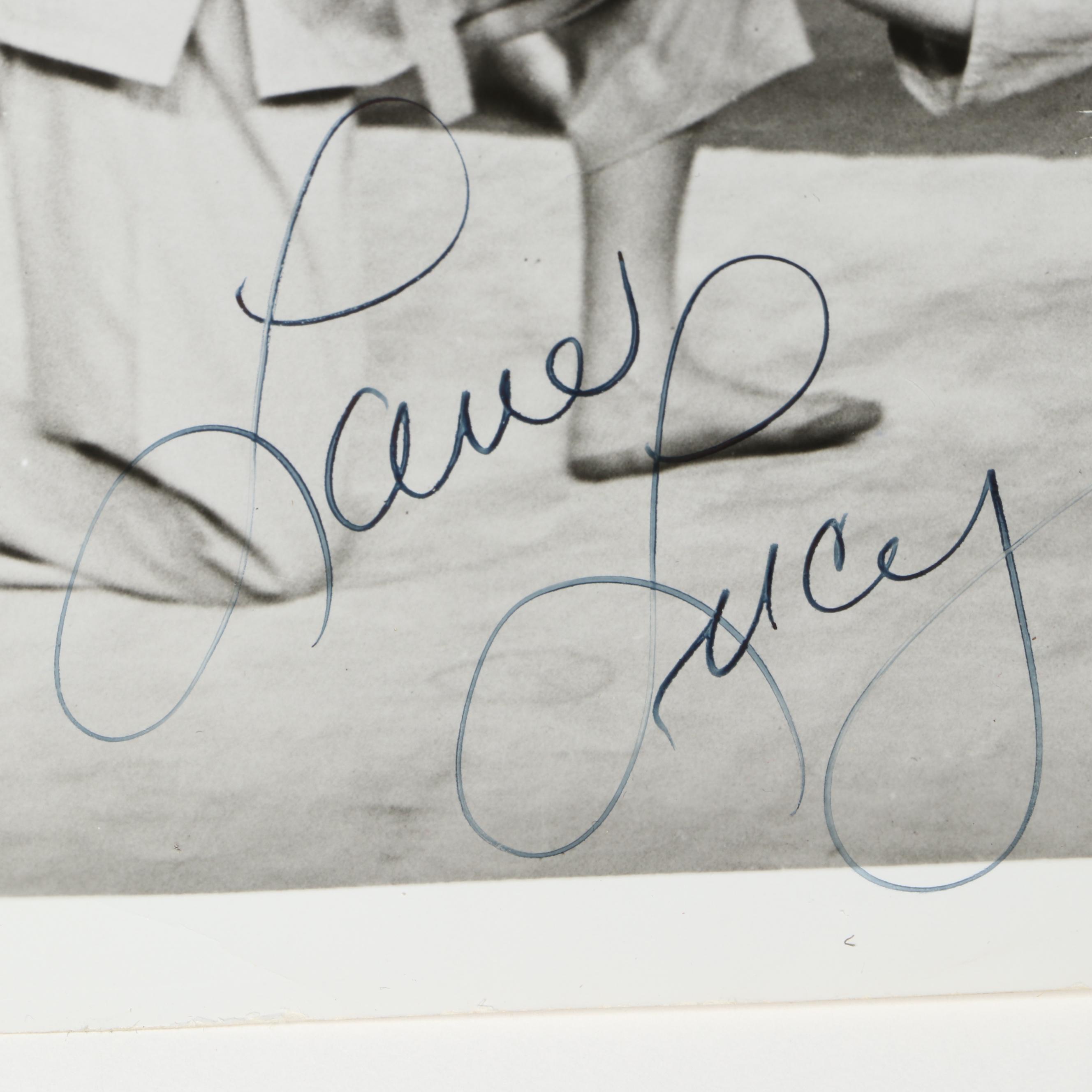 Lucille Ball Signed "The Lucy Show" and "Mame" Photo Prints, Mid-20th Century