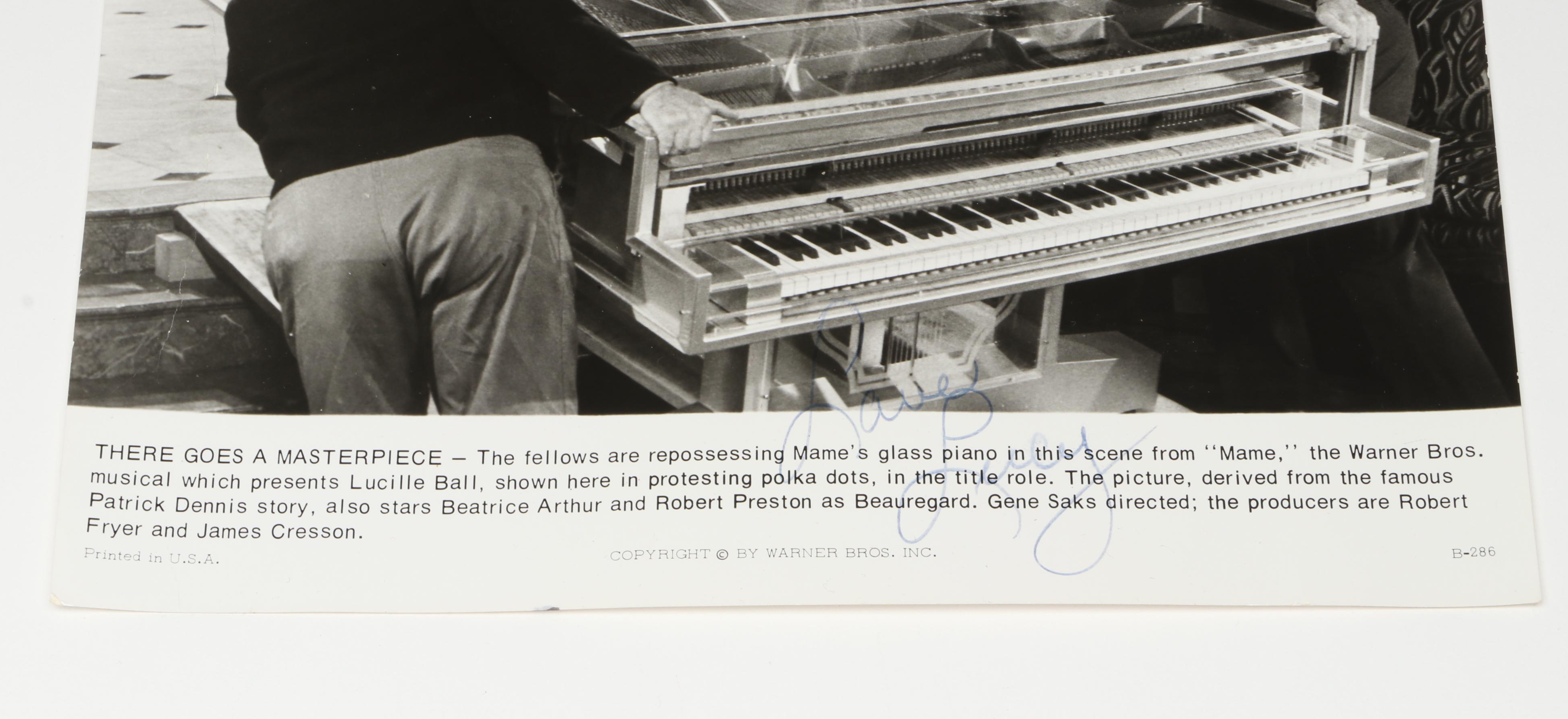 Lucille Ball Signed "The Lucy Show" and "Mame" Photo Prints, Mid-20th Century