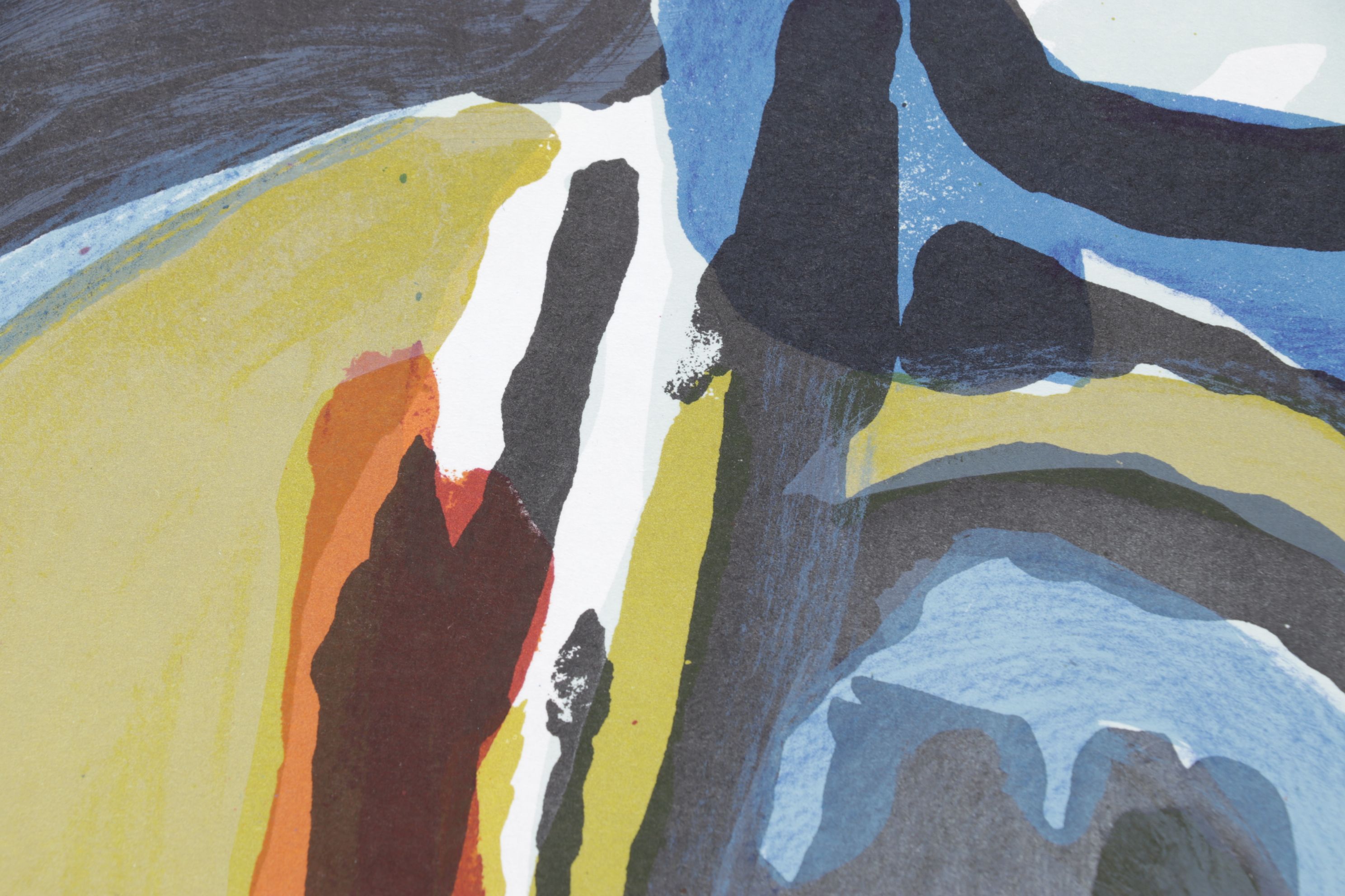 Bram van Velde Double-Page Color Lithograph for "Derrière le Miroir," 1975