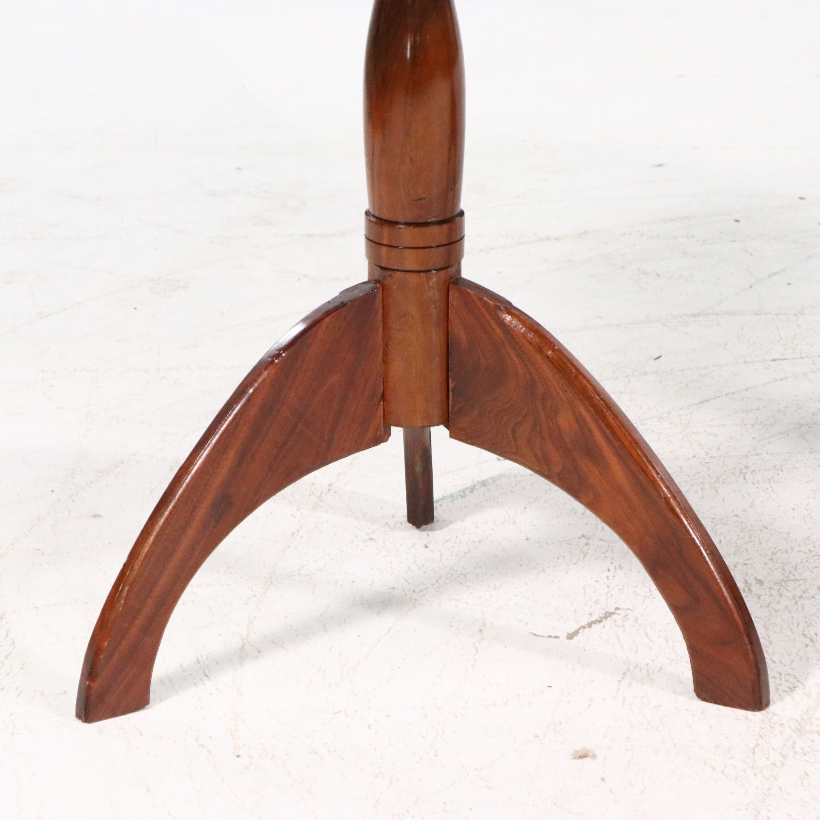 Pair of Bench-Made Walnut Round Side Tables