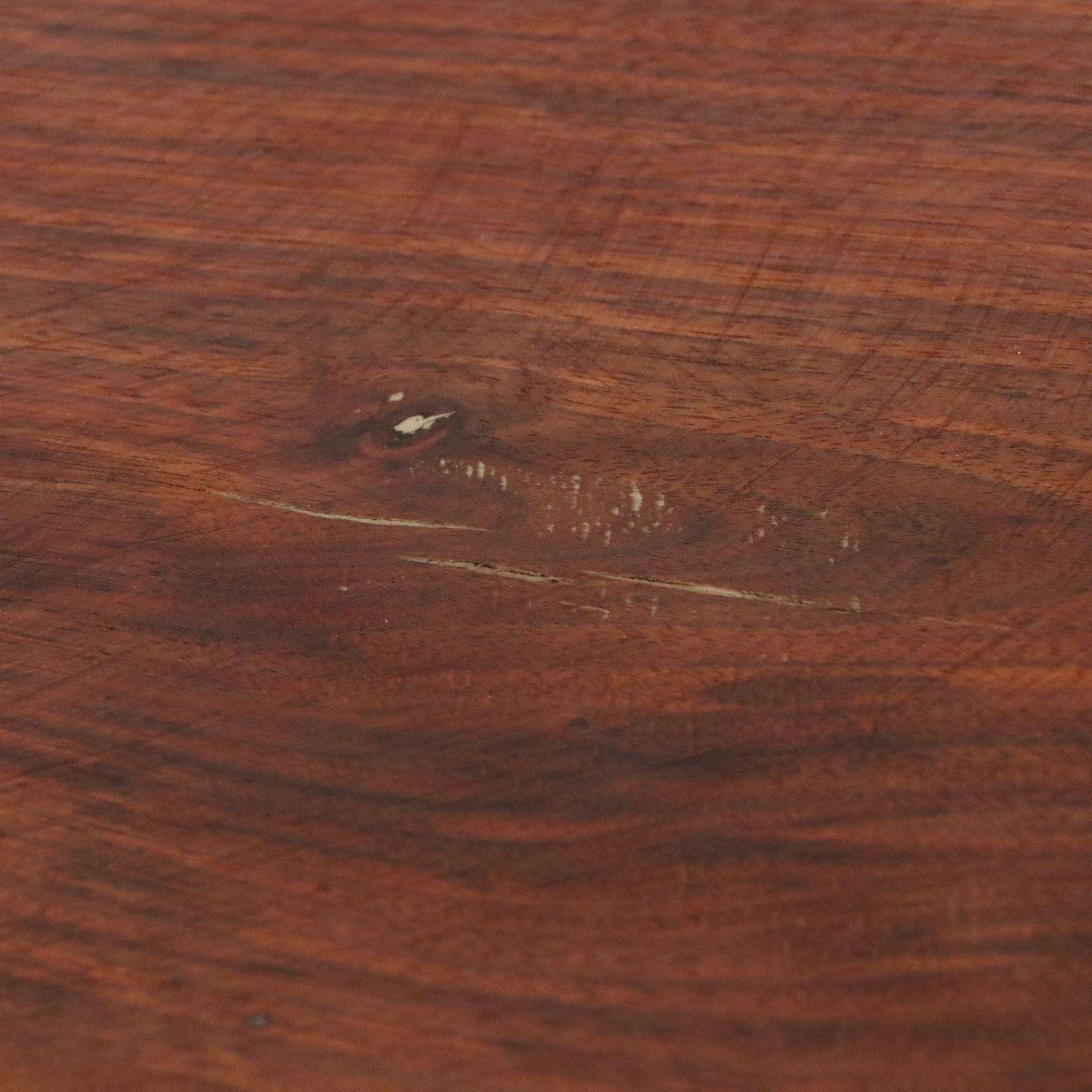 Pair of Bench-Made Walnut Round Side Tables