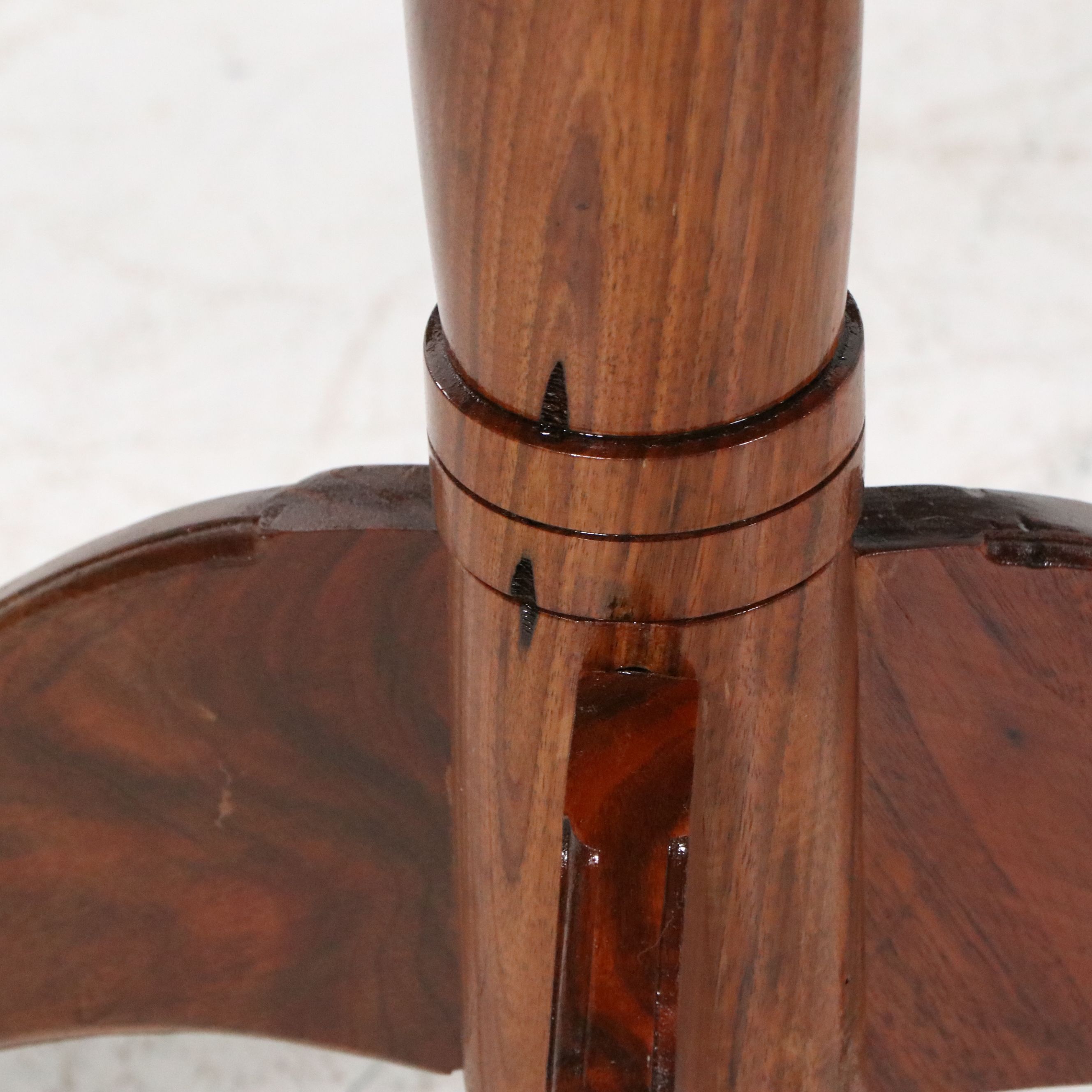 Pair of Bench-Made Walnut Round Side Tables