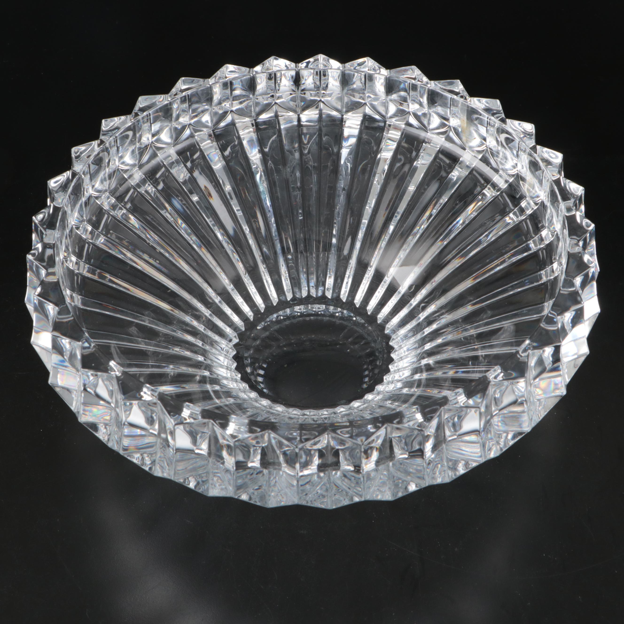 Mikasa "Crown Jewel" Cut Crystal Centerpiece Bowl