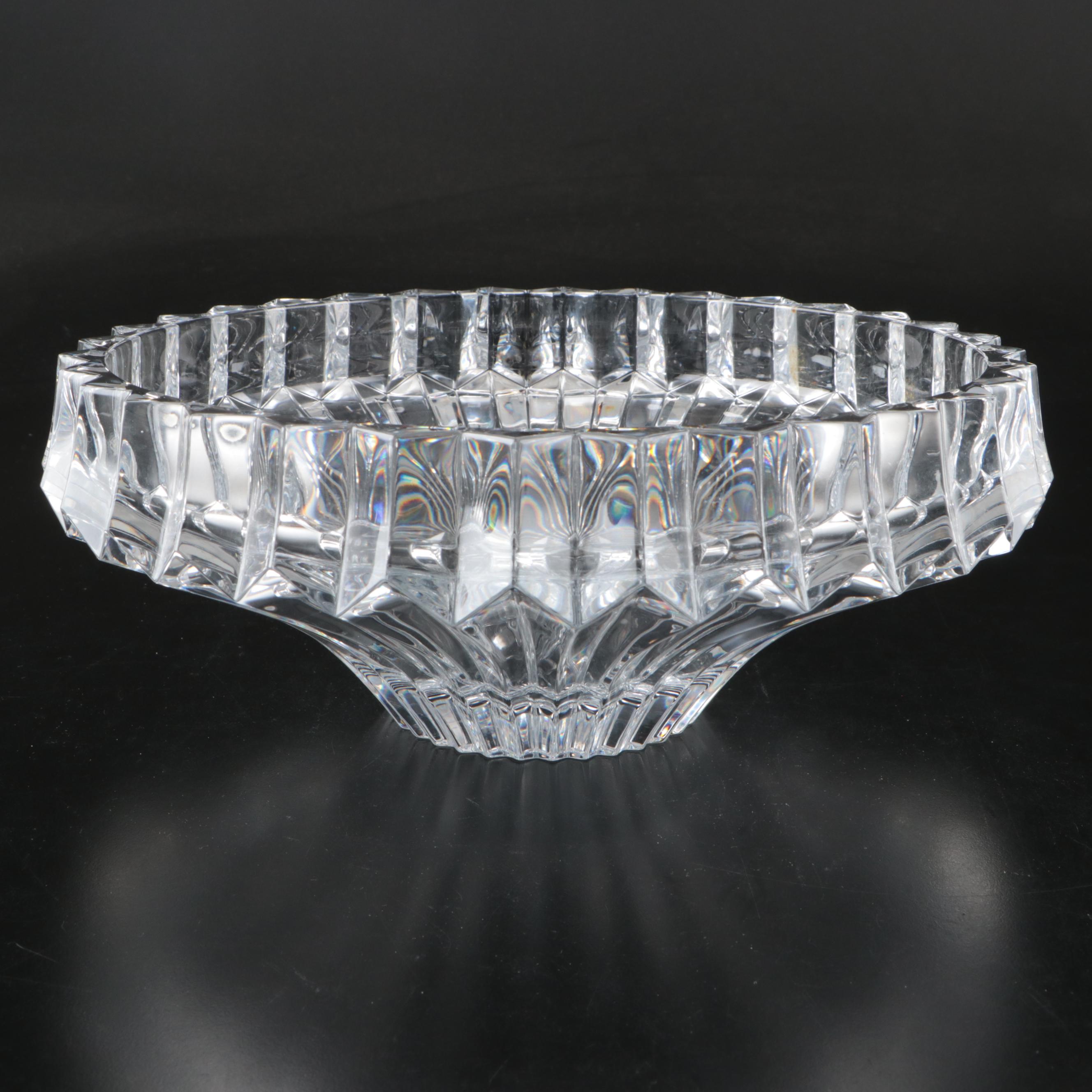 Mikasa "Crown Jewel" Cut Crystal Centerpiece Bowl