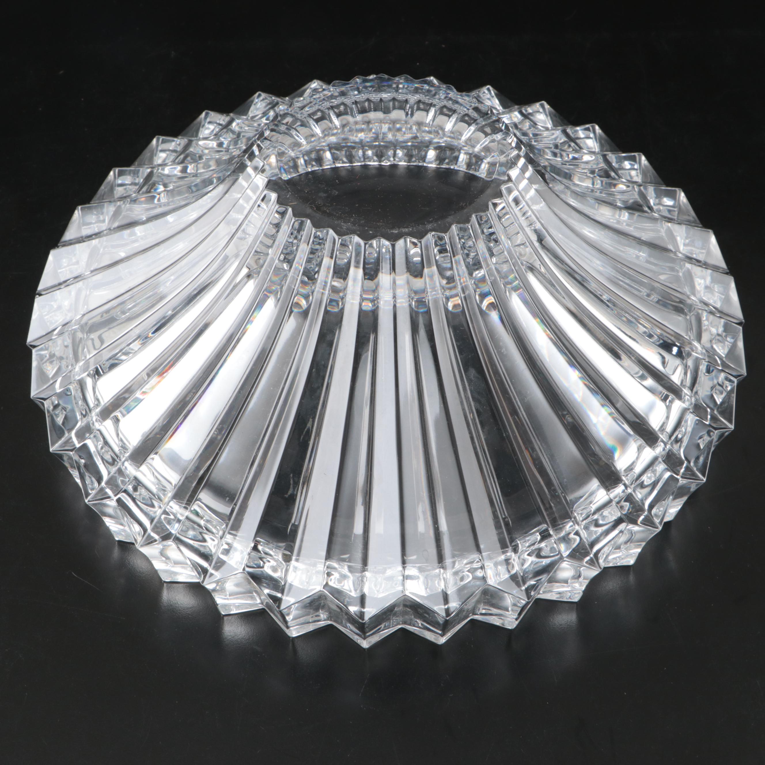 Mikasa "Crown Jewel" Cut Crystal Centerpiece Bowl