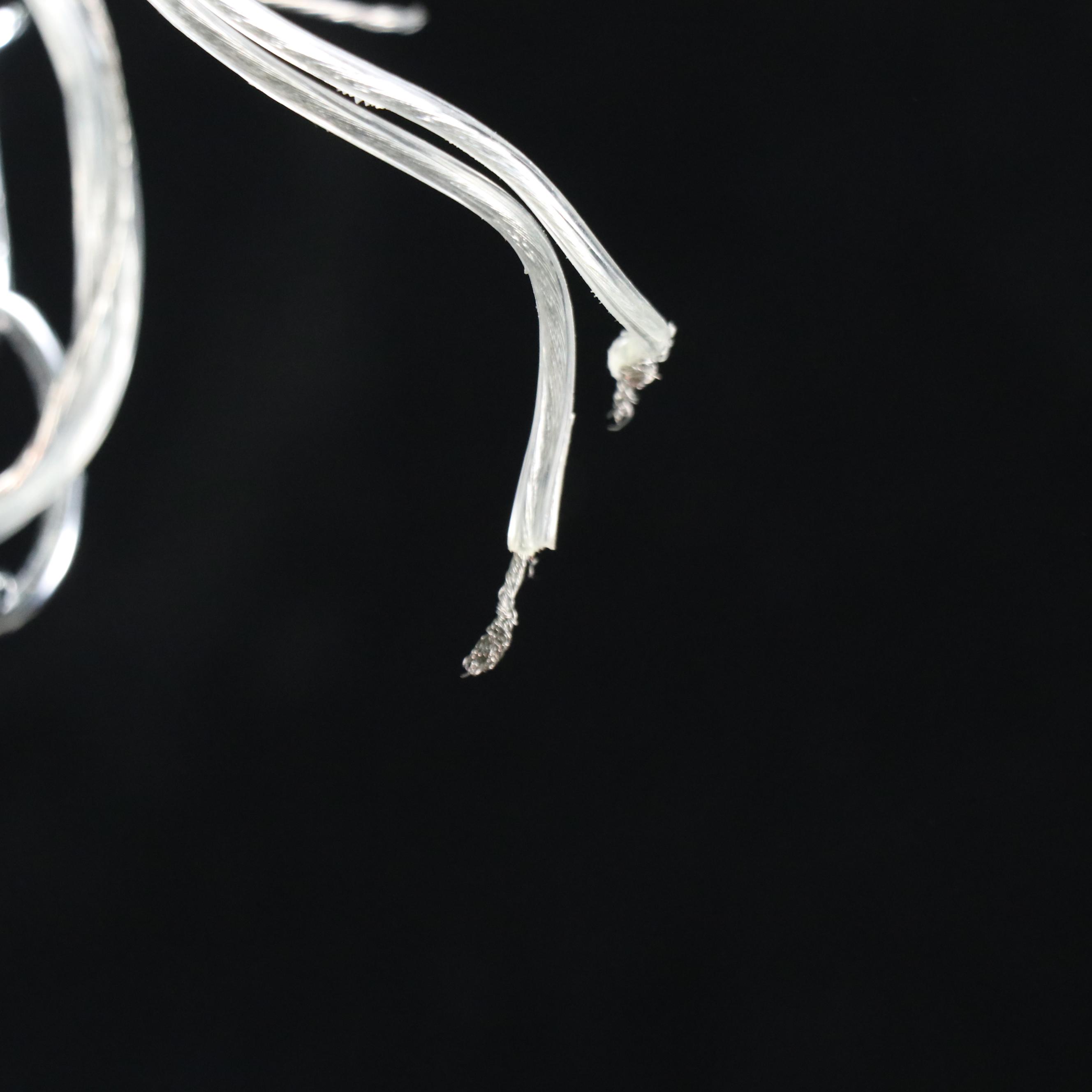 Lucid Lighting Polished Chrome and Crystal Four-Arm Chandelier