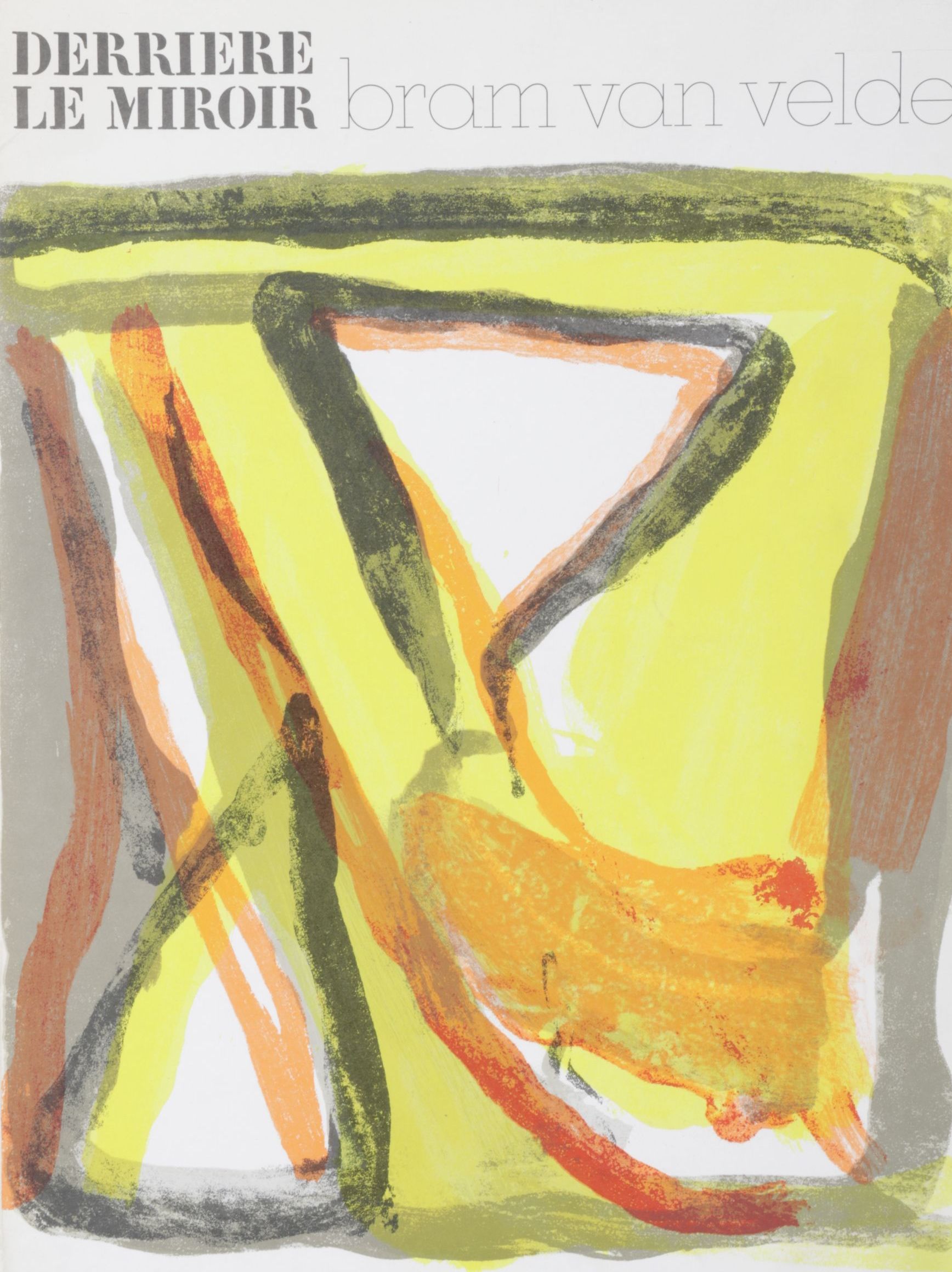 Bram van Velde Color Lithograph Cover Art for "Derriere le Miroir", 1975