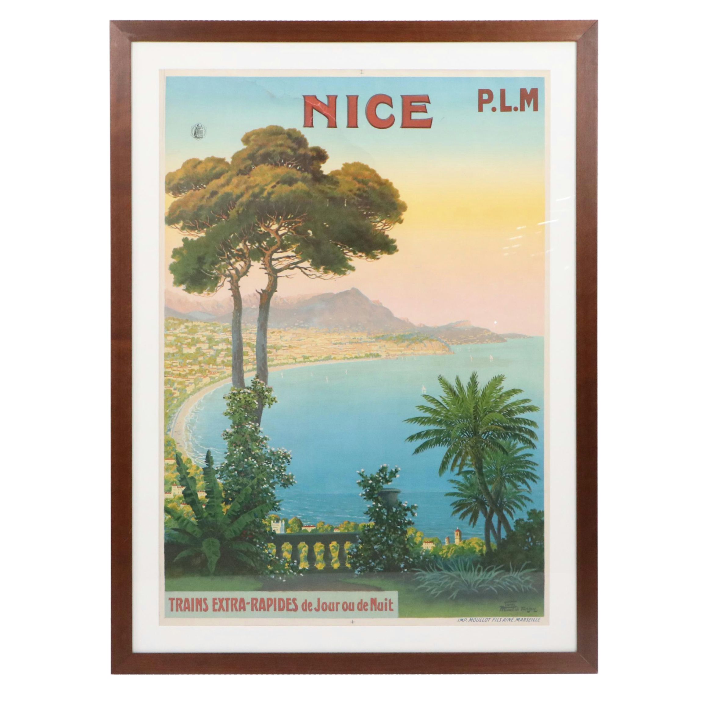 Color Lithograph Travel Poster After Tom Morel de Tanguy, Early 20th Century