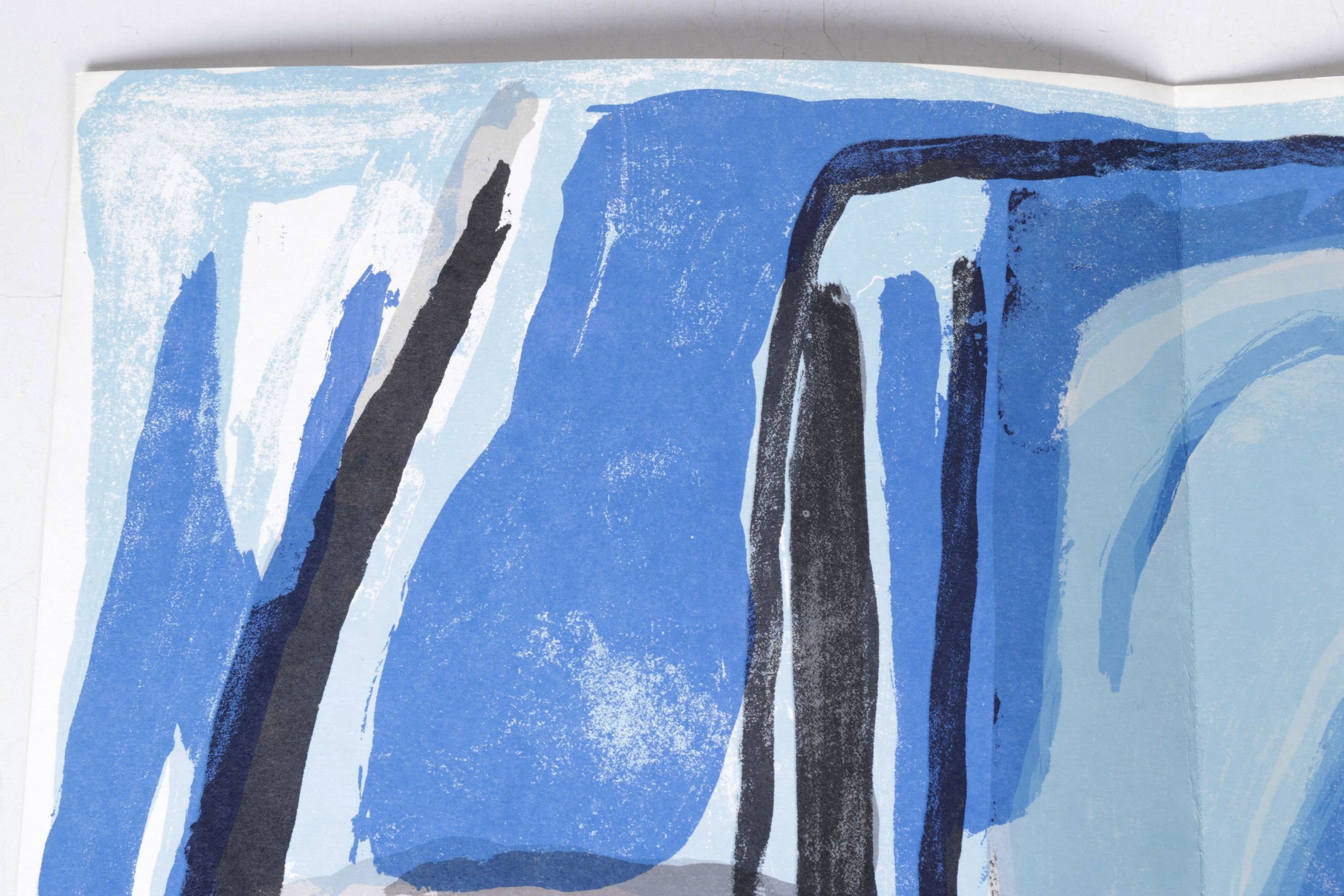 Bram van Velde Double-Page Color Lithograph for "Derrière le Miroir," 1975