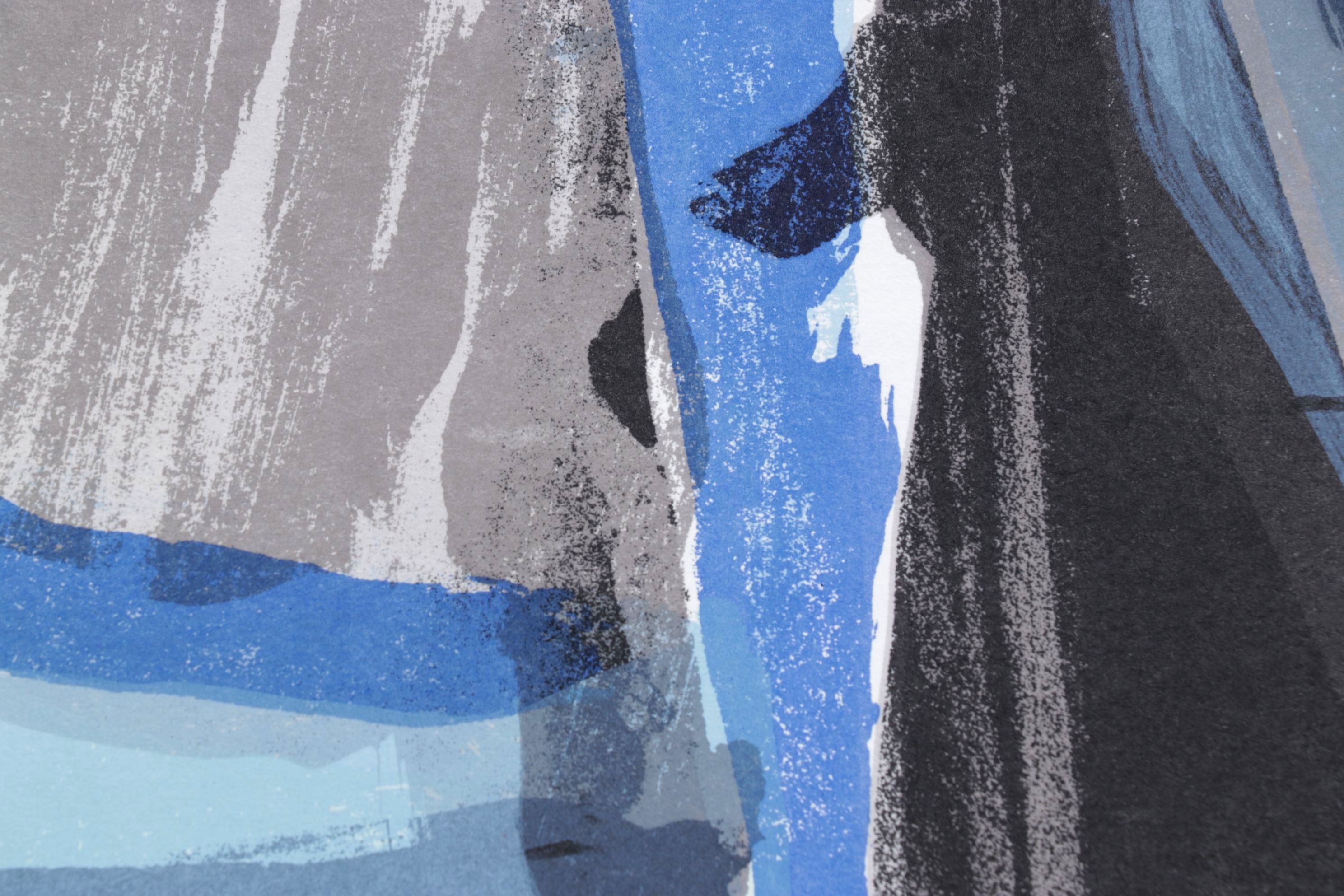 Bram van Velde Double-Page Color Lithograph for "Derrière le Miroir," 1975