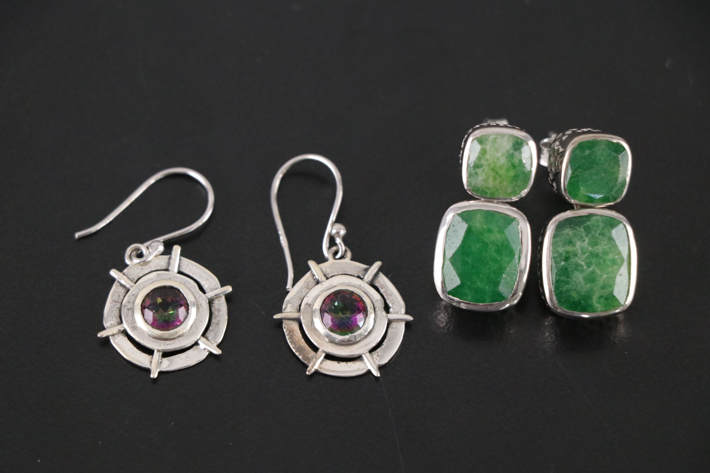 14 Assorted Sterling Silver Rings, Necklaces and Earrings