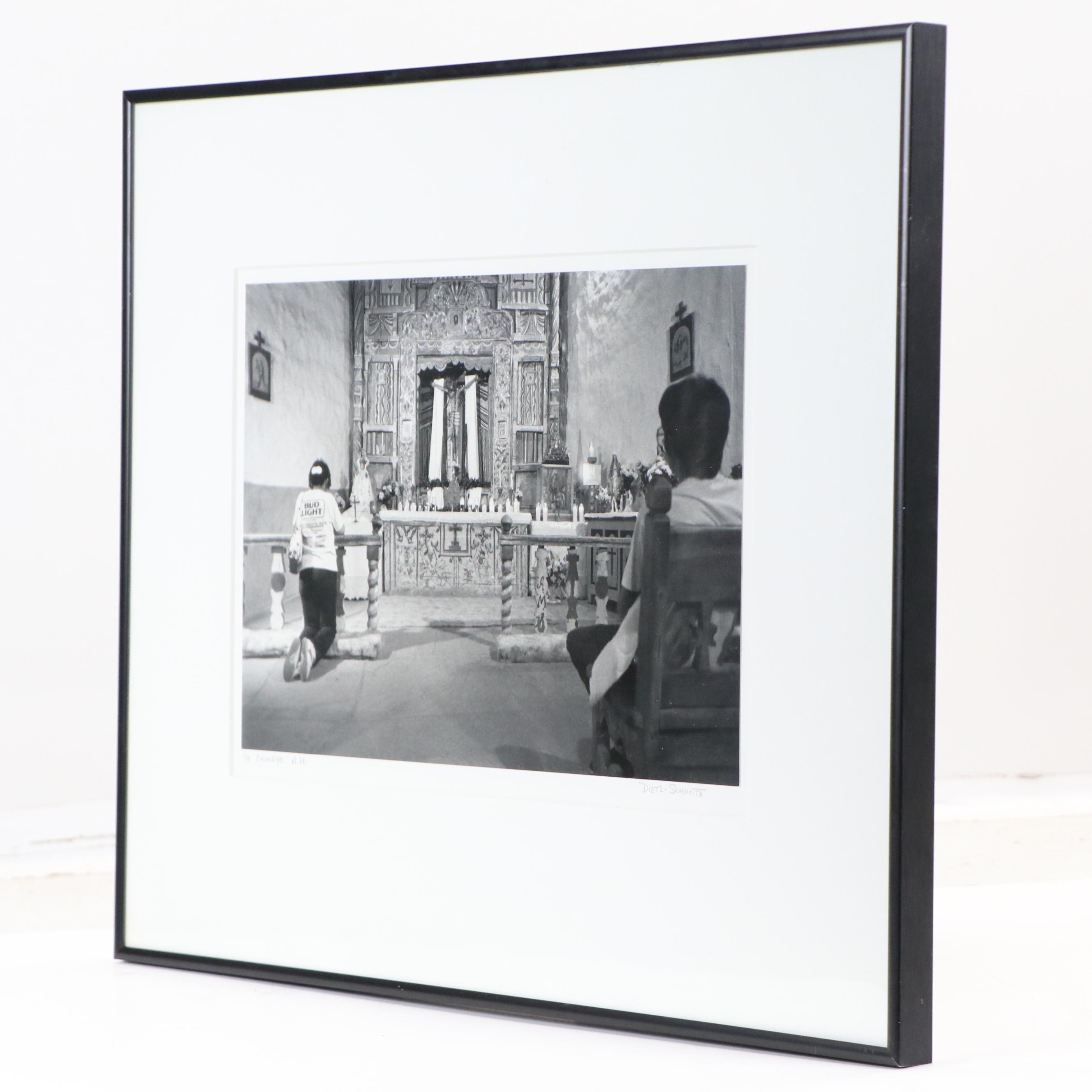 Dietz-Schmidt Black and White Photographic Print "Chimayo, N.M."