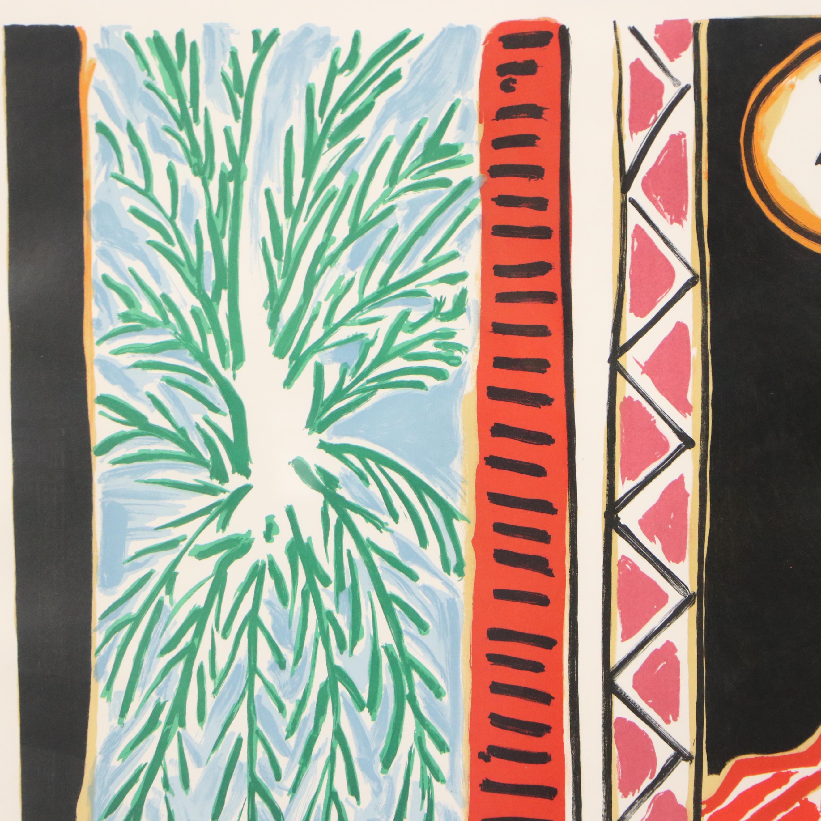 Color Lithograph Travel Poster After Henri Matisse "Nice, Travail et Joie," 1948