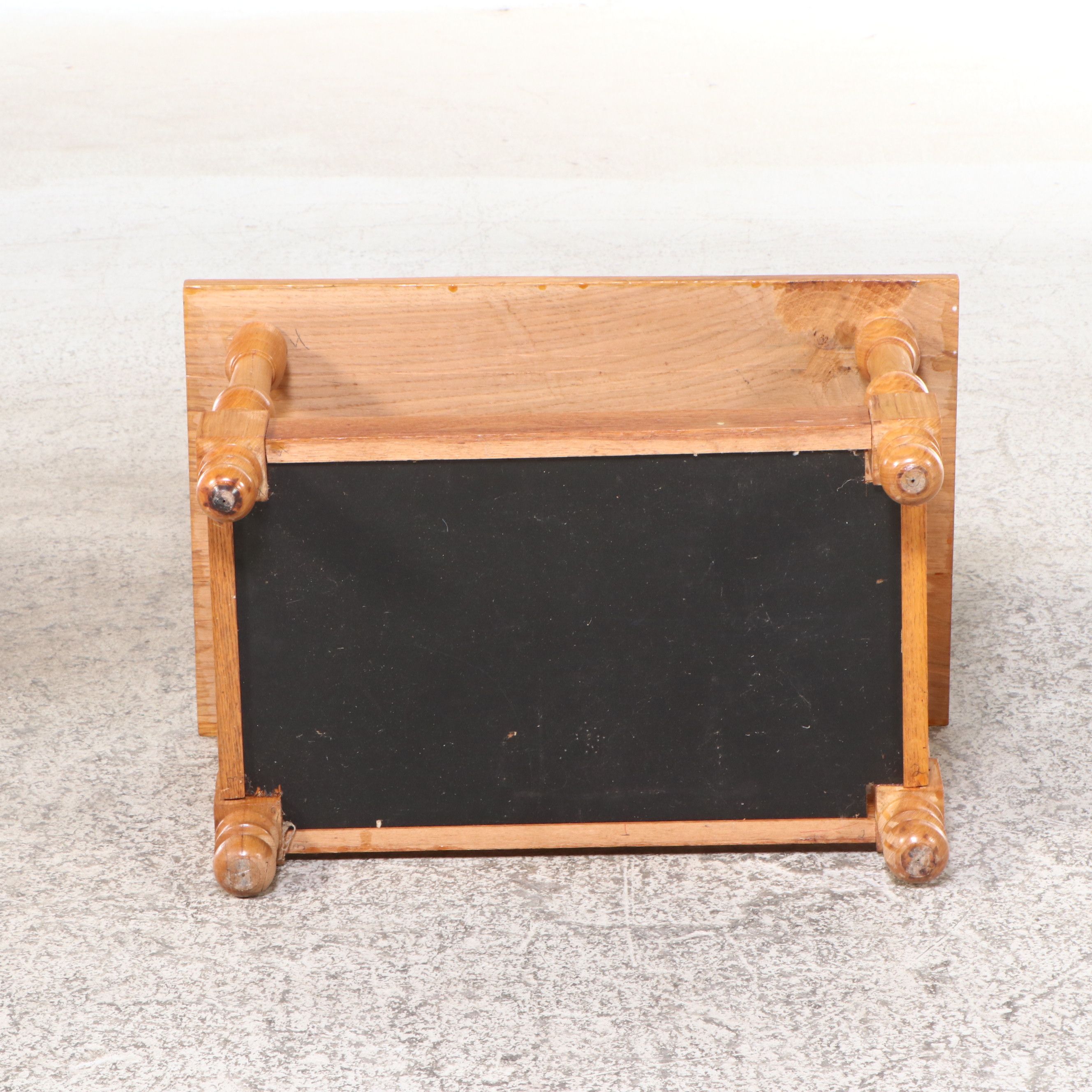 Two Bench-Made Wood Side Tables, Late 20th Century