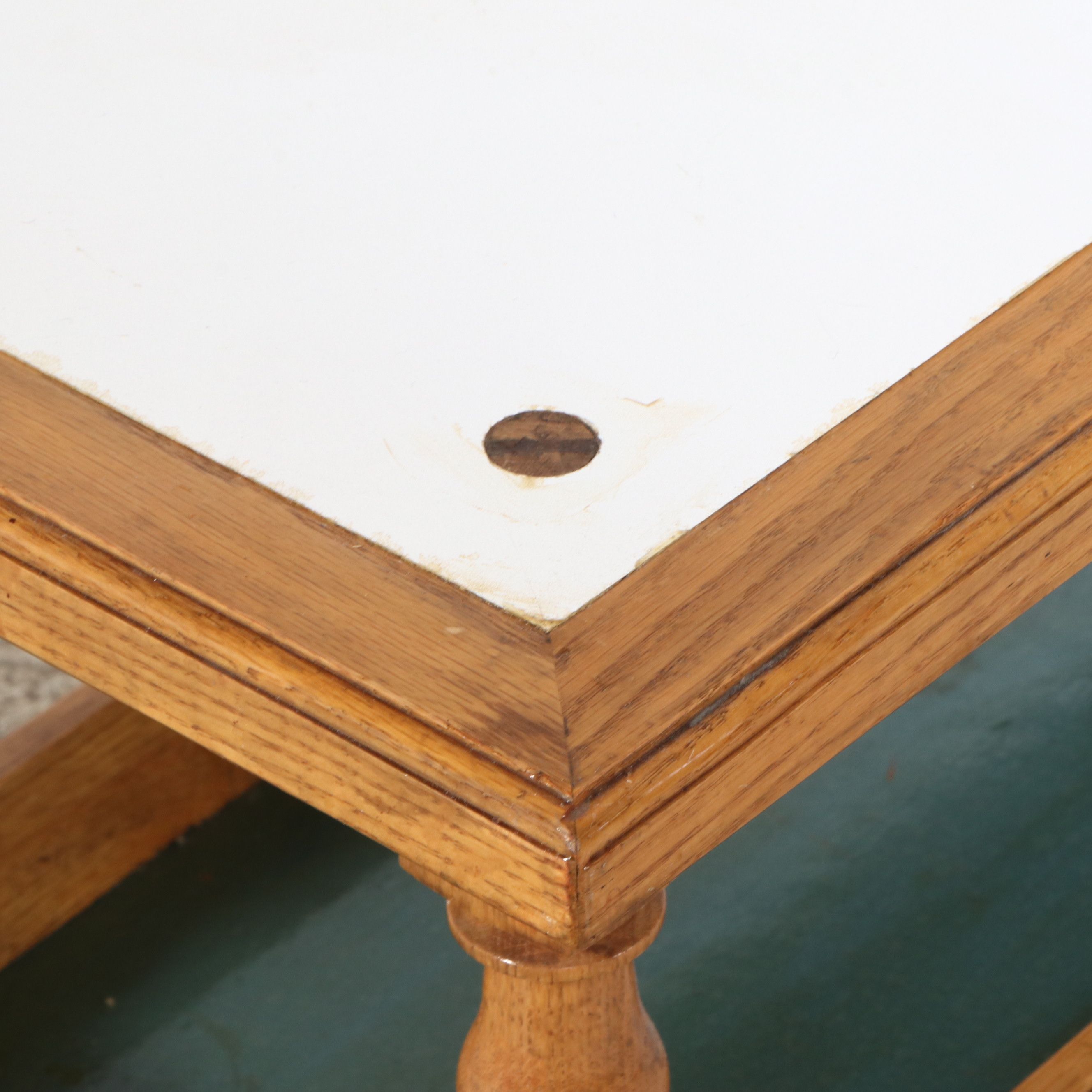 Two Bench-Made Wood Side Tables, Late 20th Century