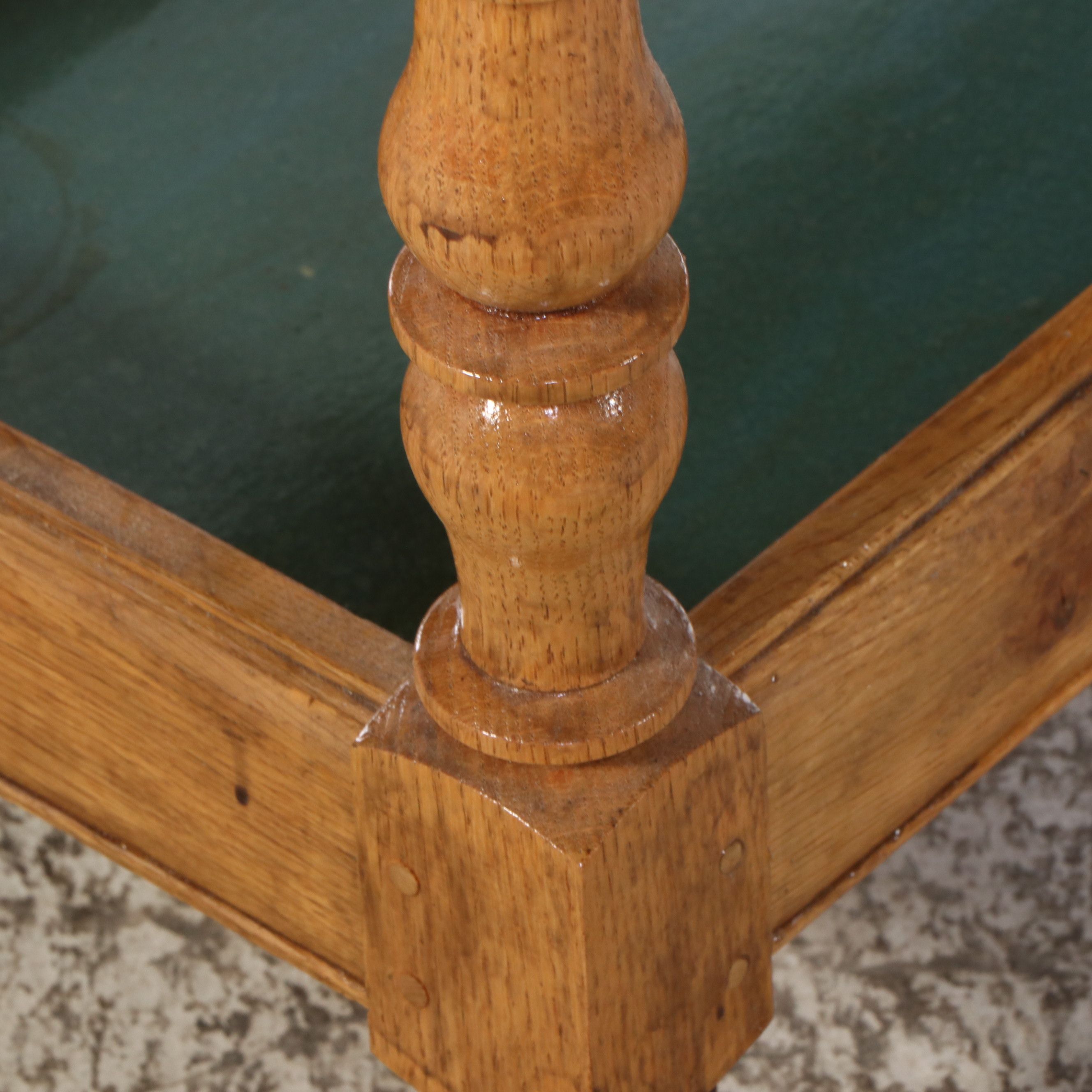 Two Bench-Made Wood Side Tables, Late 20th Century