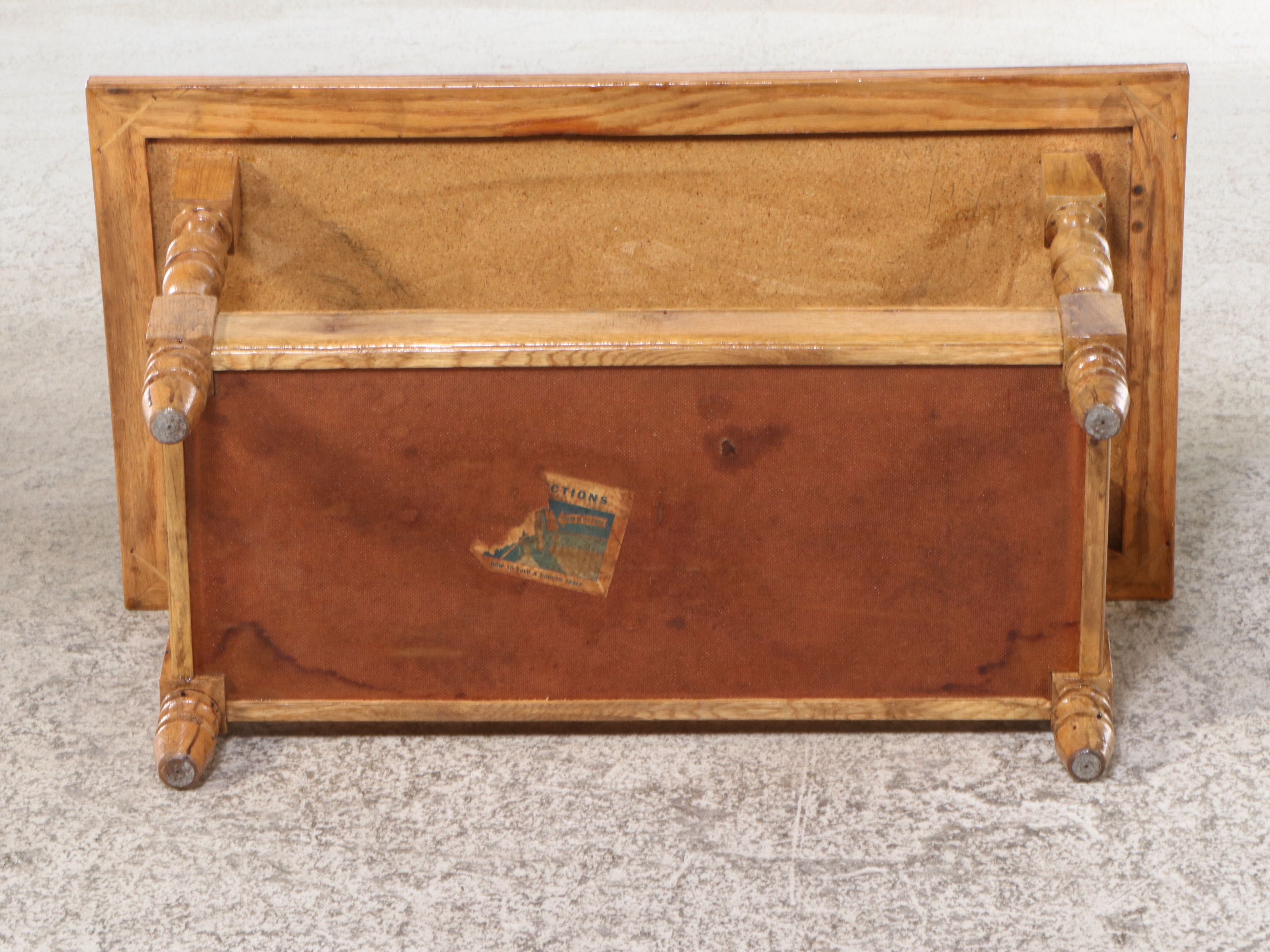 Two Bench-Made Wood Side Tables, Late 20th Century